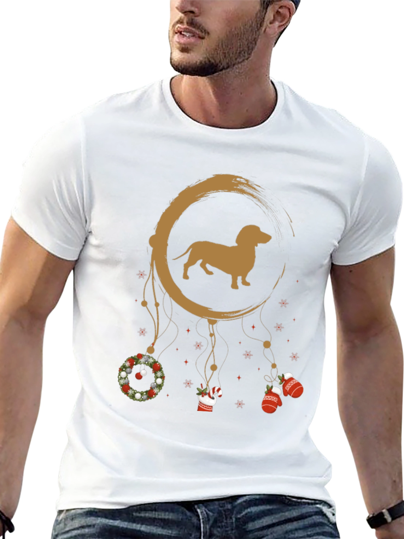 Dachshund Christmas Dreamcatcher T-Shirt