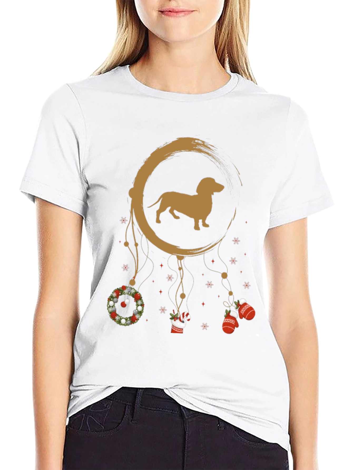 Dachshund Christmas Dreamcatcher T-Shirt