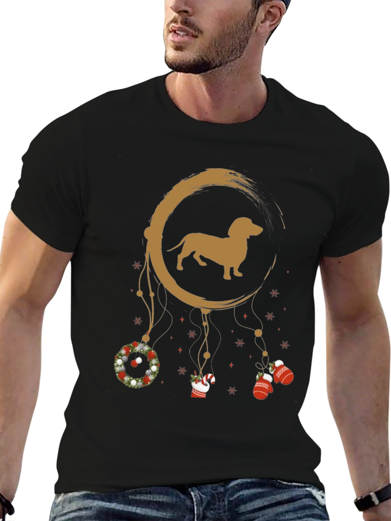 Dachshund Christmas Dreamcatcher T-Shirt