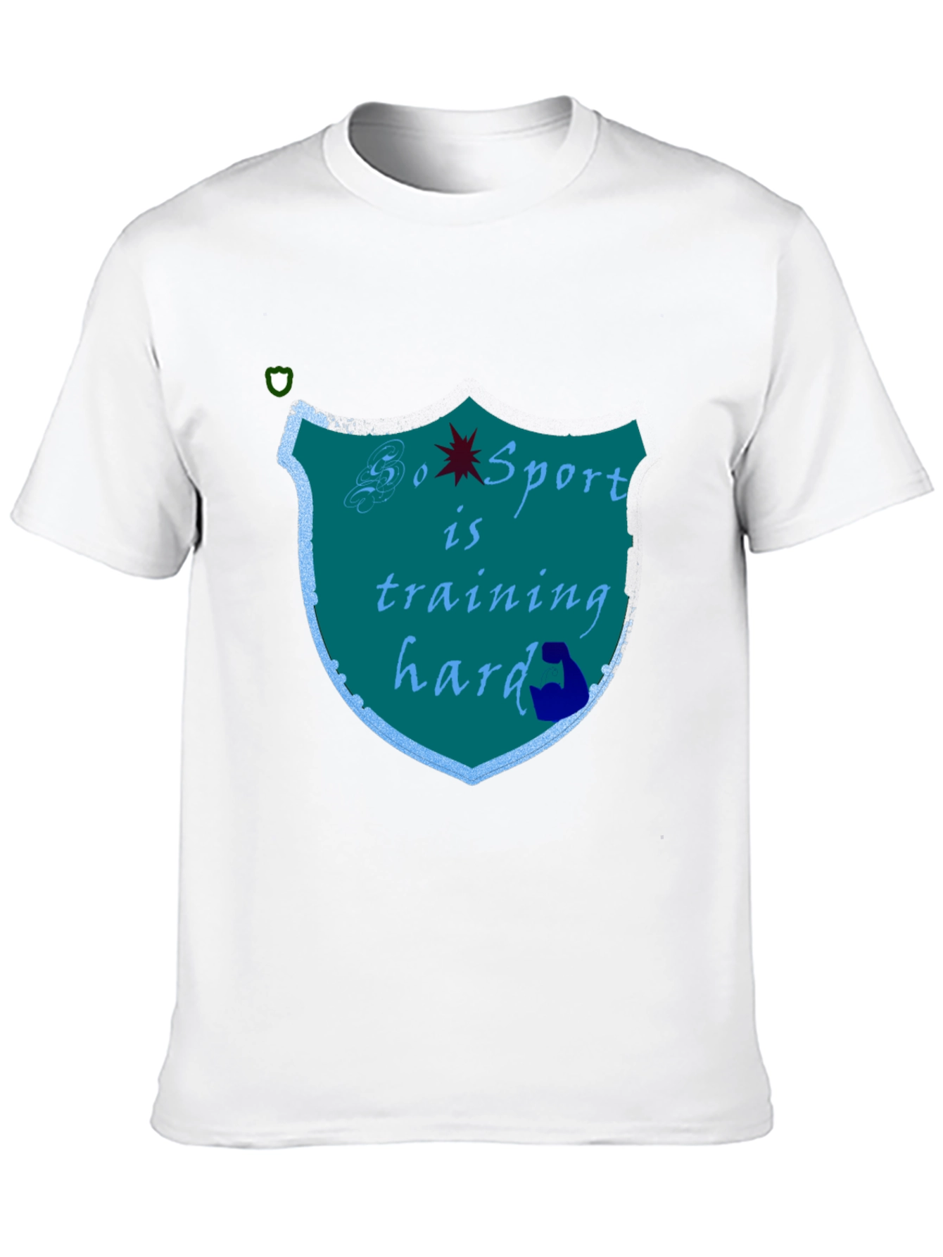 Sports Training Hard Black T-Shirt