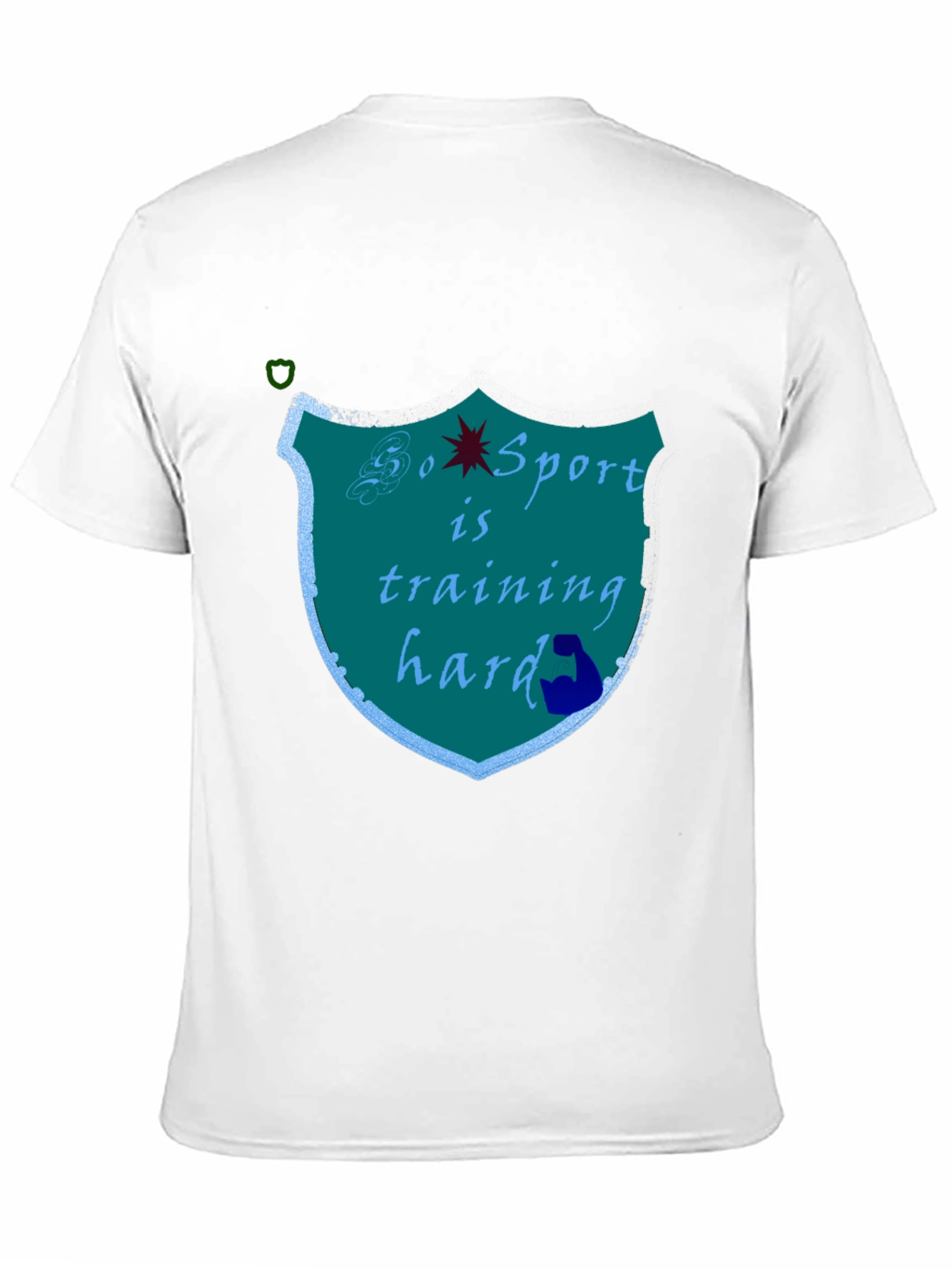Sports Training Hard Black T-Shirt