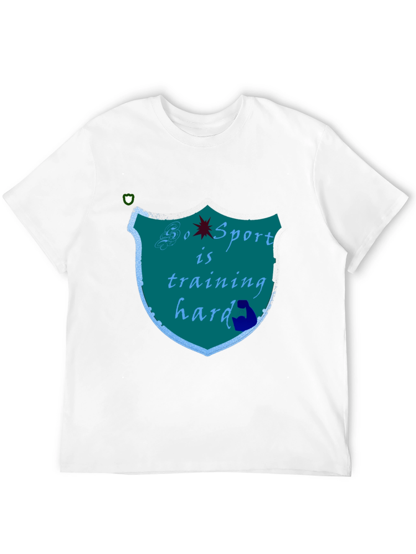 Sports Training Hard Black T-Shirt