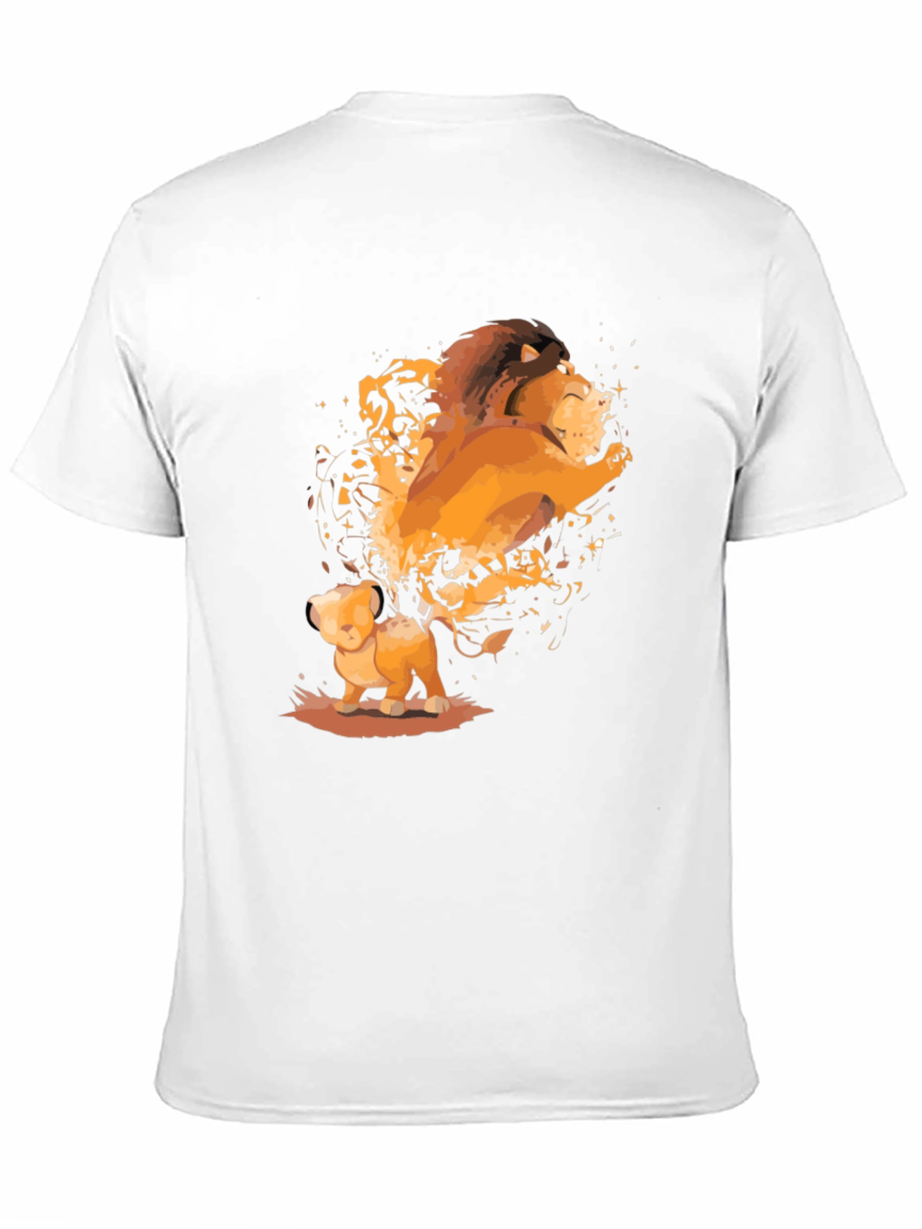 The Lion King Black T-Shirt - Simba and Mufasa