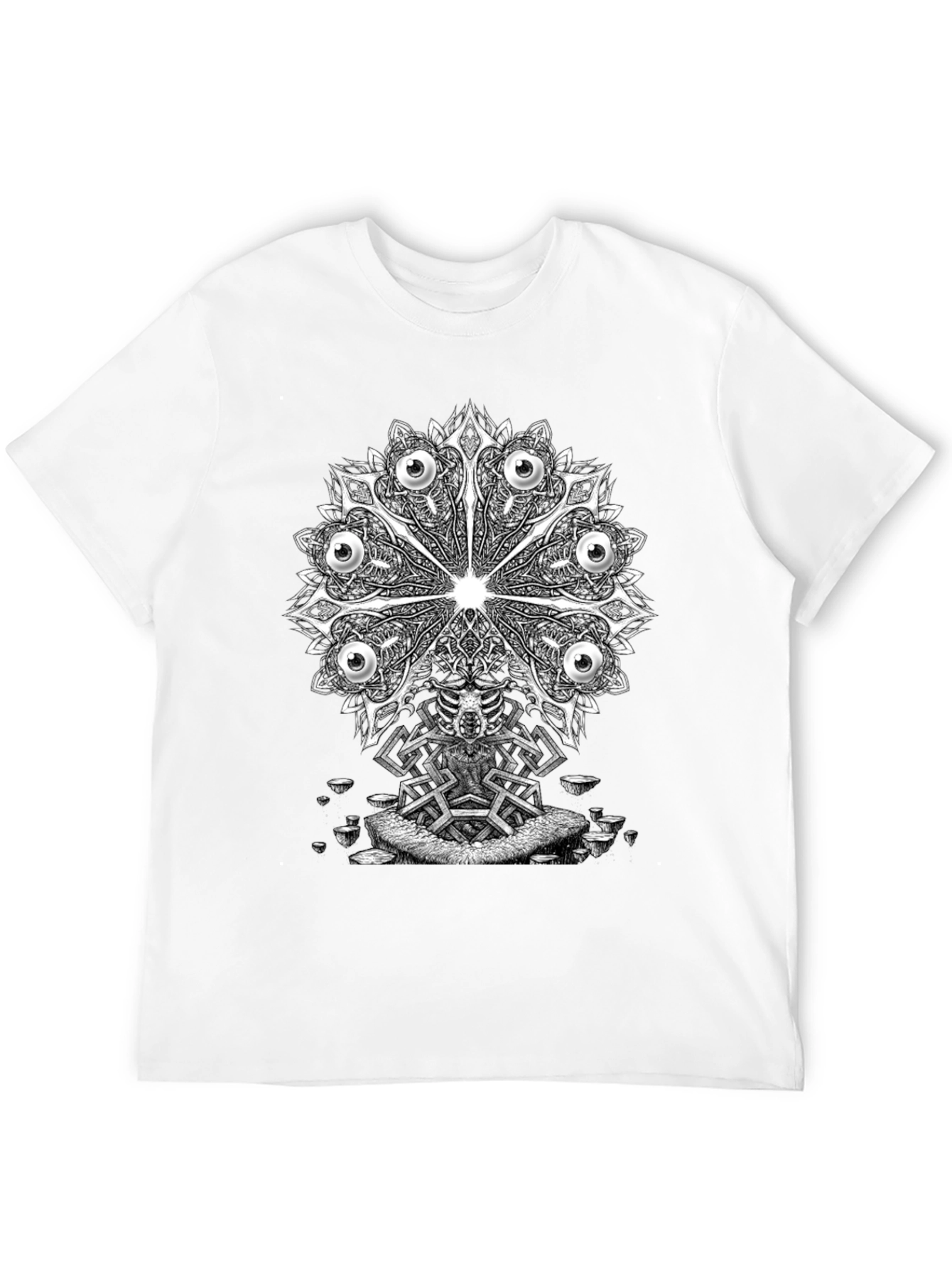 Eye Mandala Graphic Tee - Unique Design