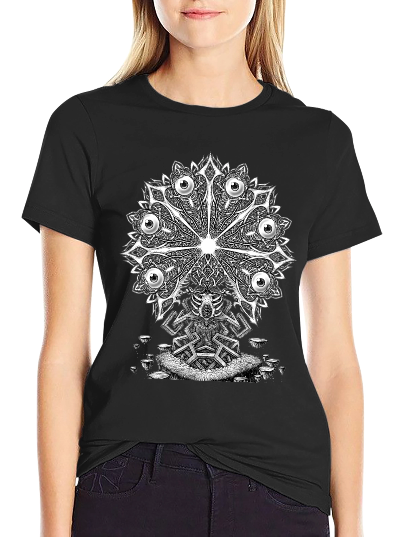 Eye Mandala Graphic Tee - Unique Design