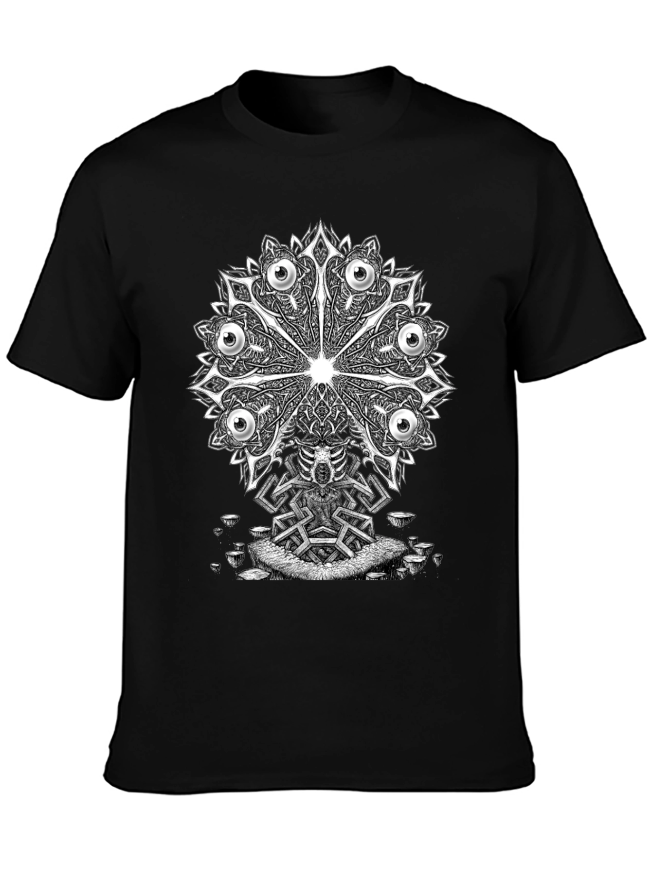 Eye Mandala Graphic Tee - Unique Design