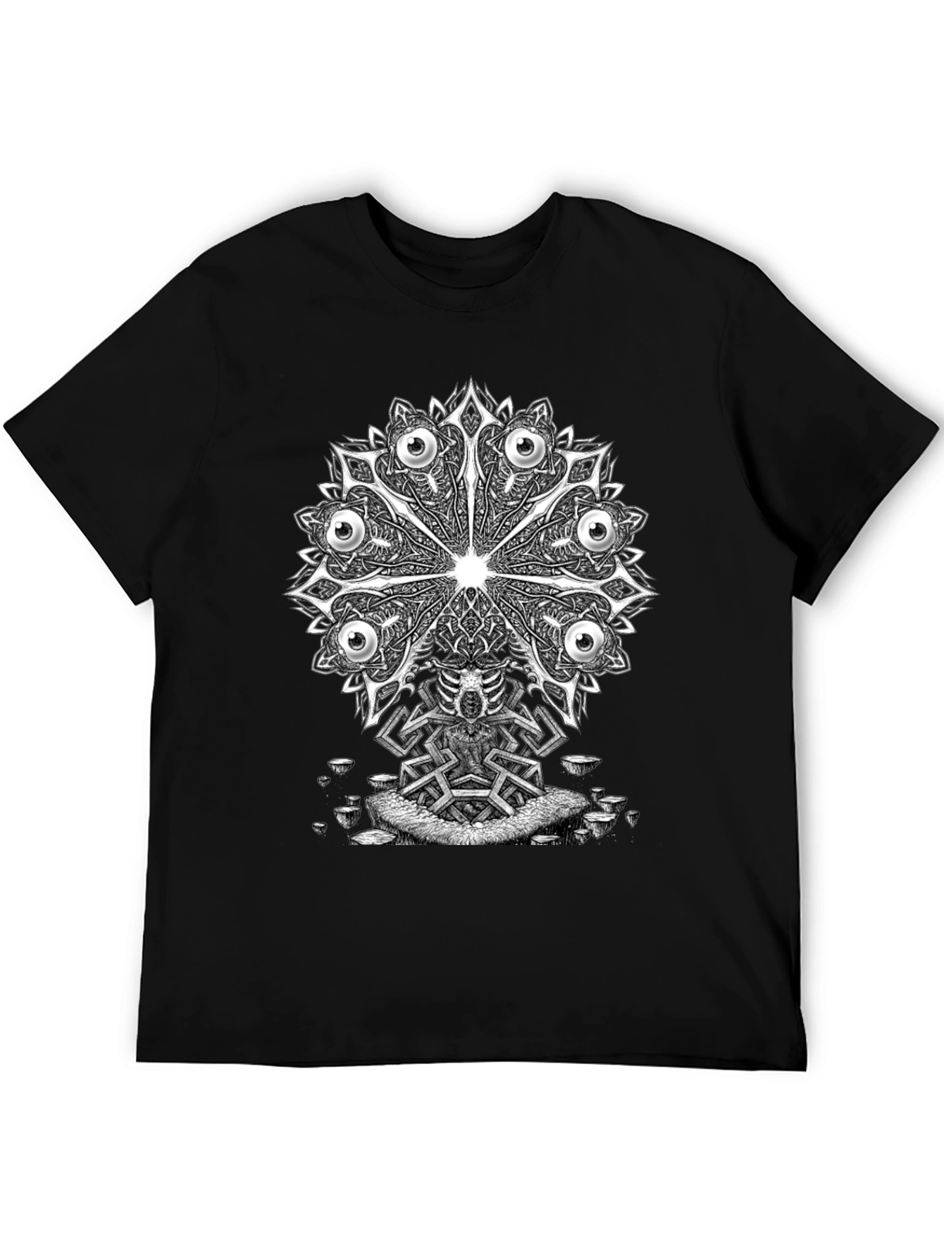 Eye Mandala Graphic Tee - Unique Design