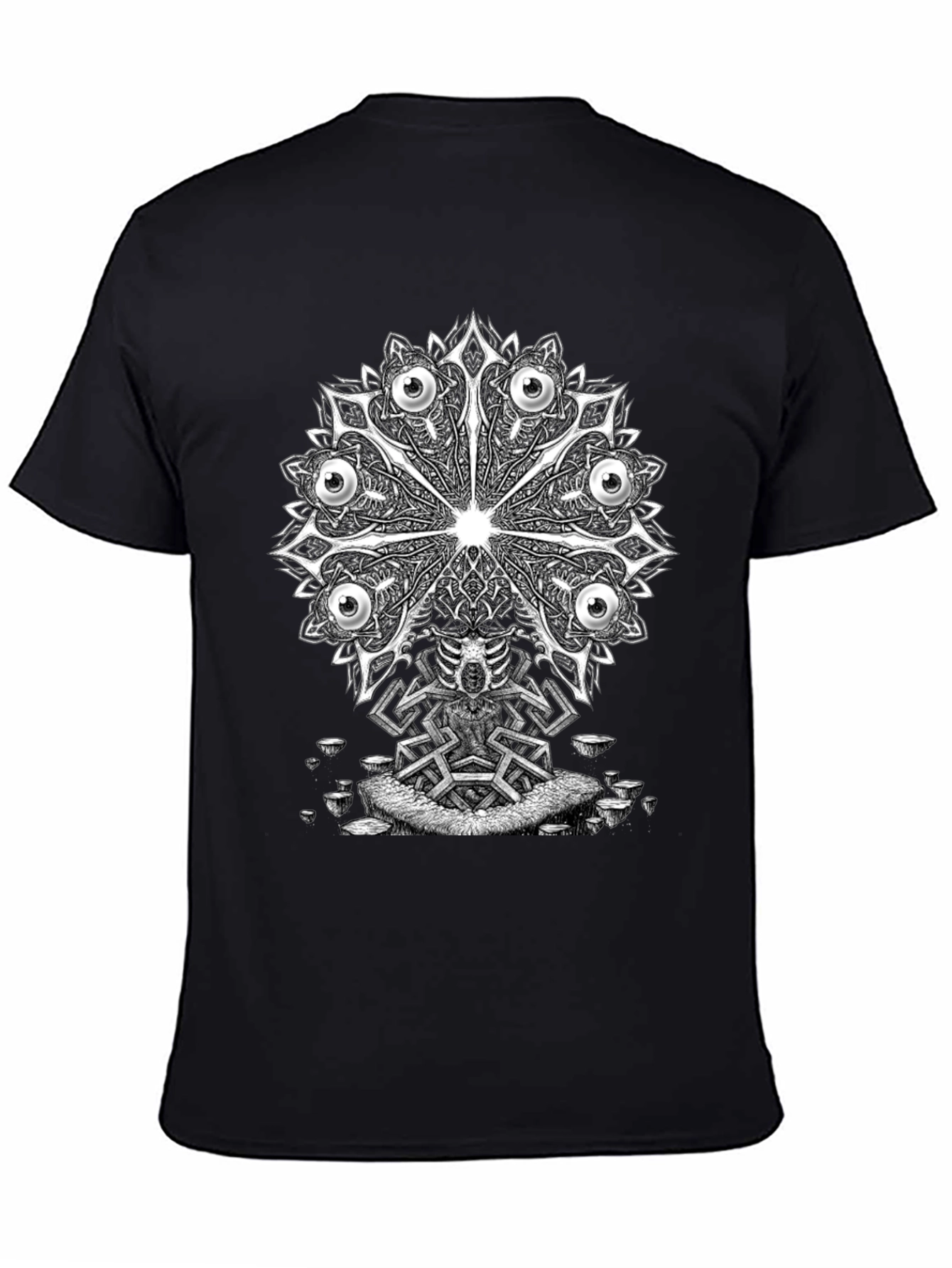 Eye Mandala Graphic Tee - Unique Design