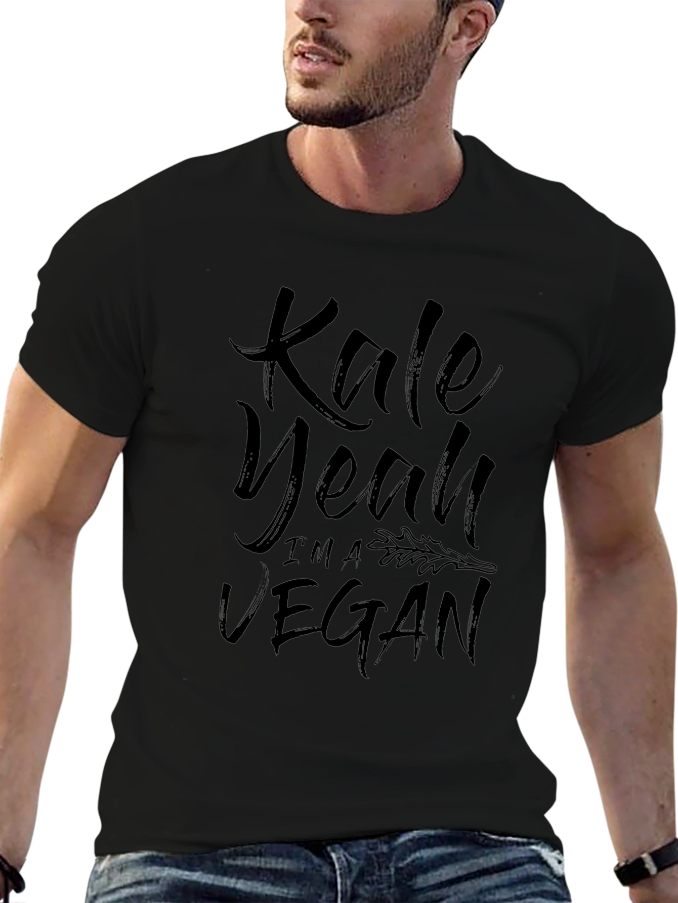 Kale Yeah Im Vegan Tee -  Trendy Unisex T-Shirt