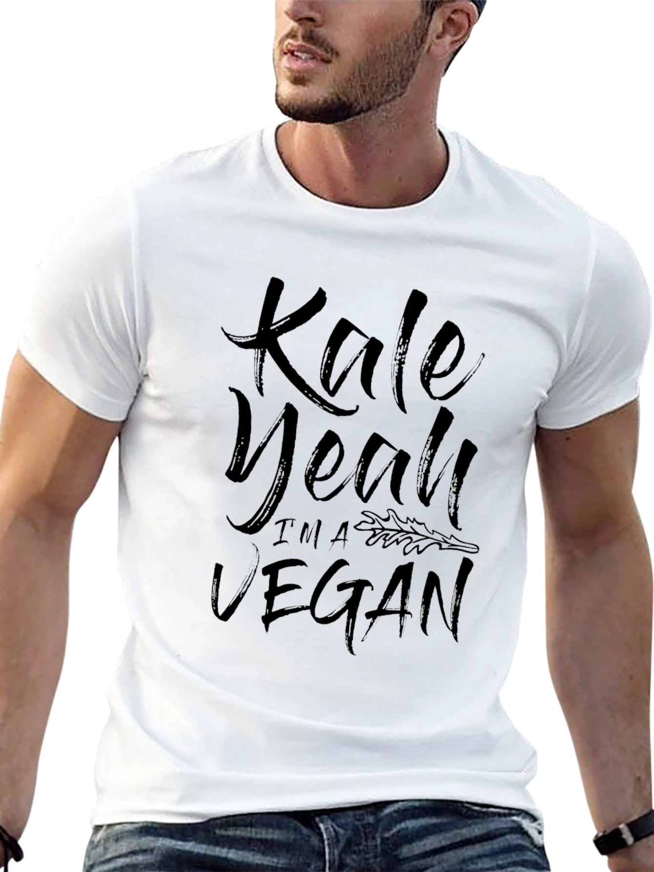 Kale Yeah Im Vegan Tee -  Trendy Unisex T-Shirt