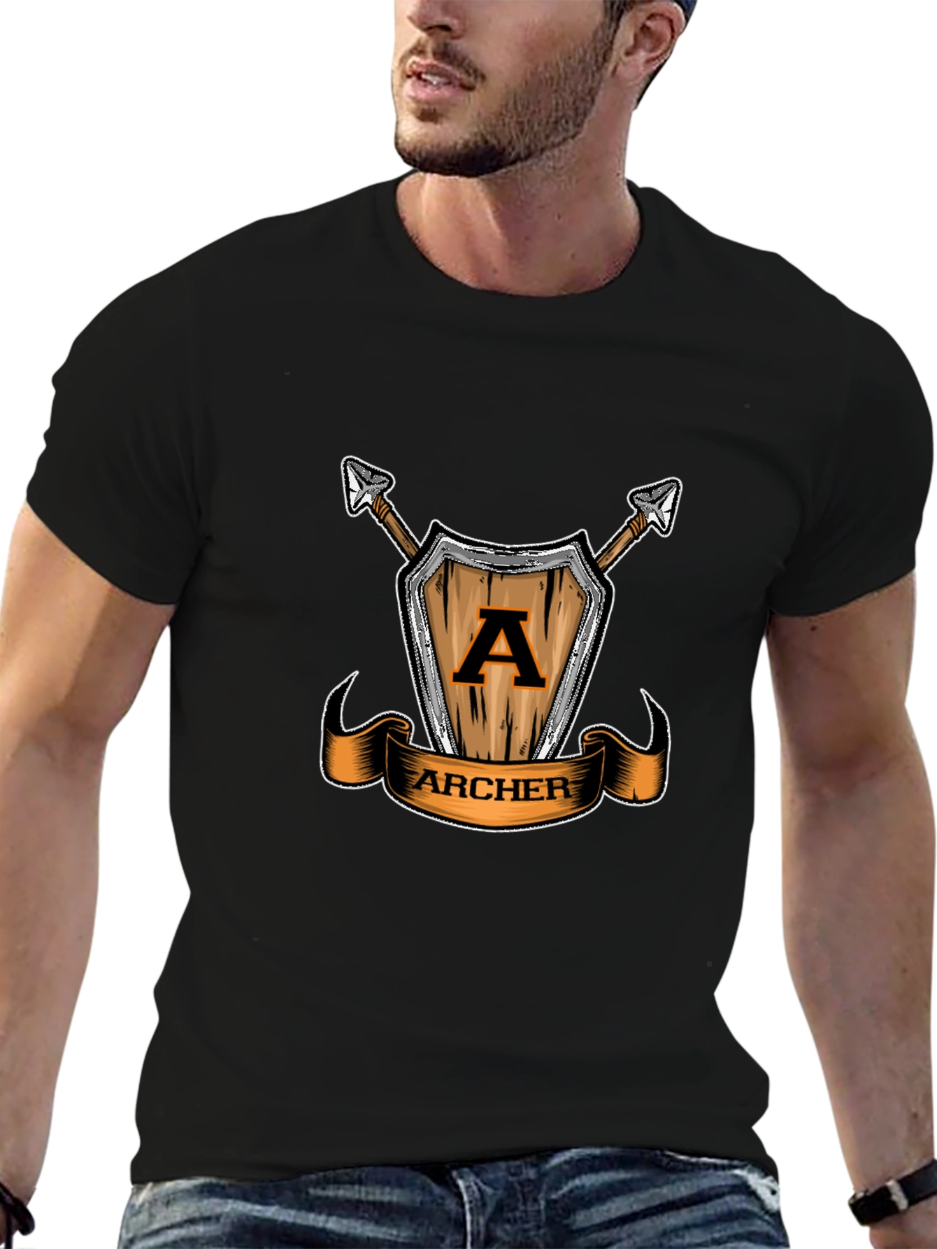Archer Shield T-Shirt - Unique Graphic Tee