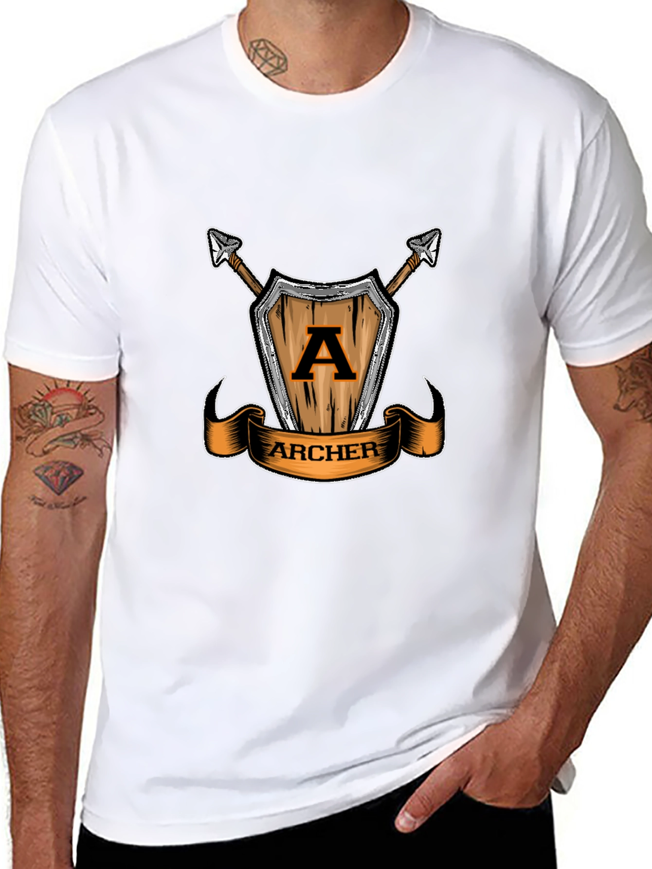 Archer Shield T-Shirt - Unique Graphic Tee