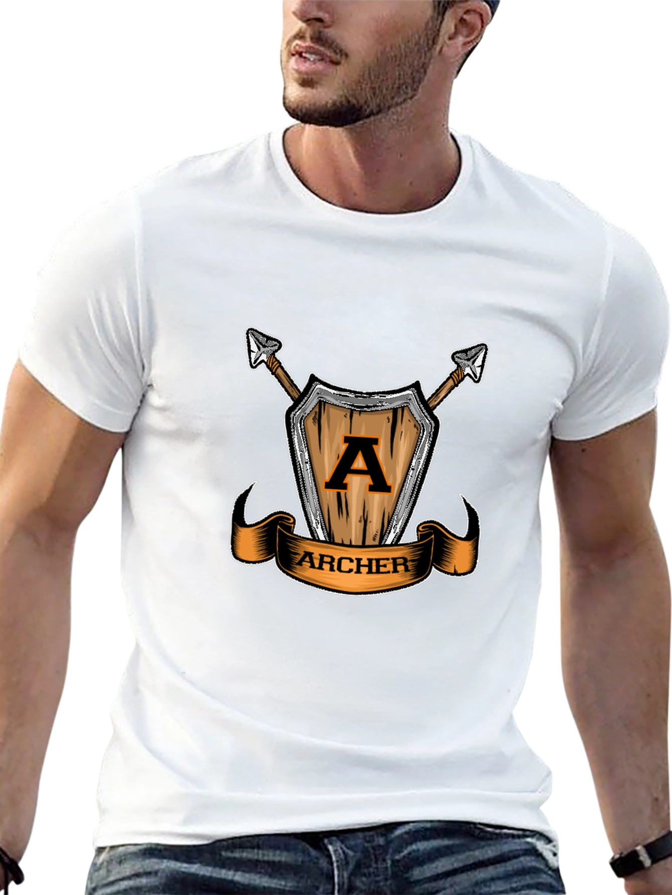 Archer Shield T-Shirt - Unique Graphic Tee