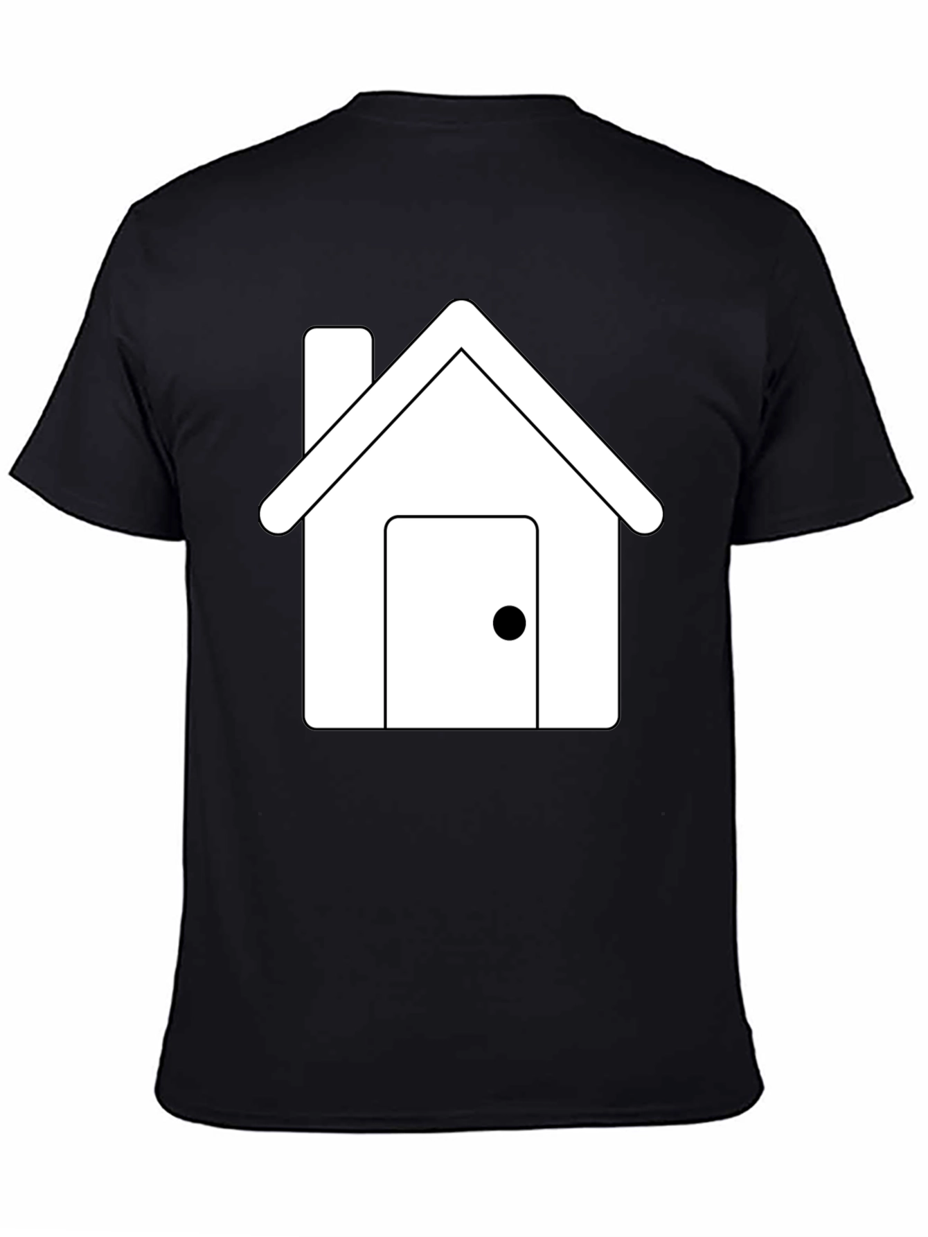 House Graphic Tee - Black Short Sleeve