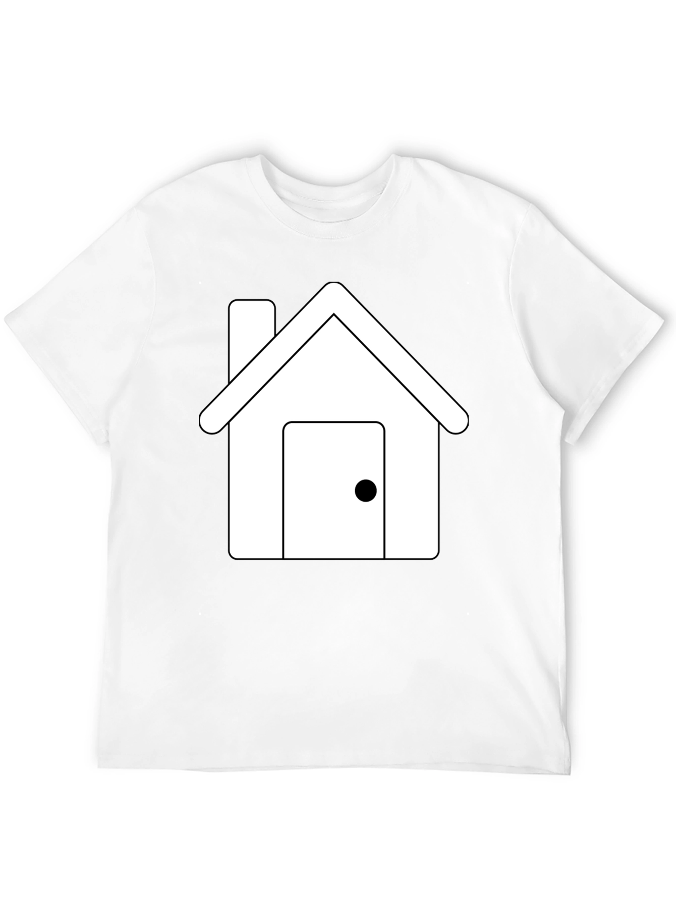House Graphic Tee - Black Short Sleeve