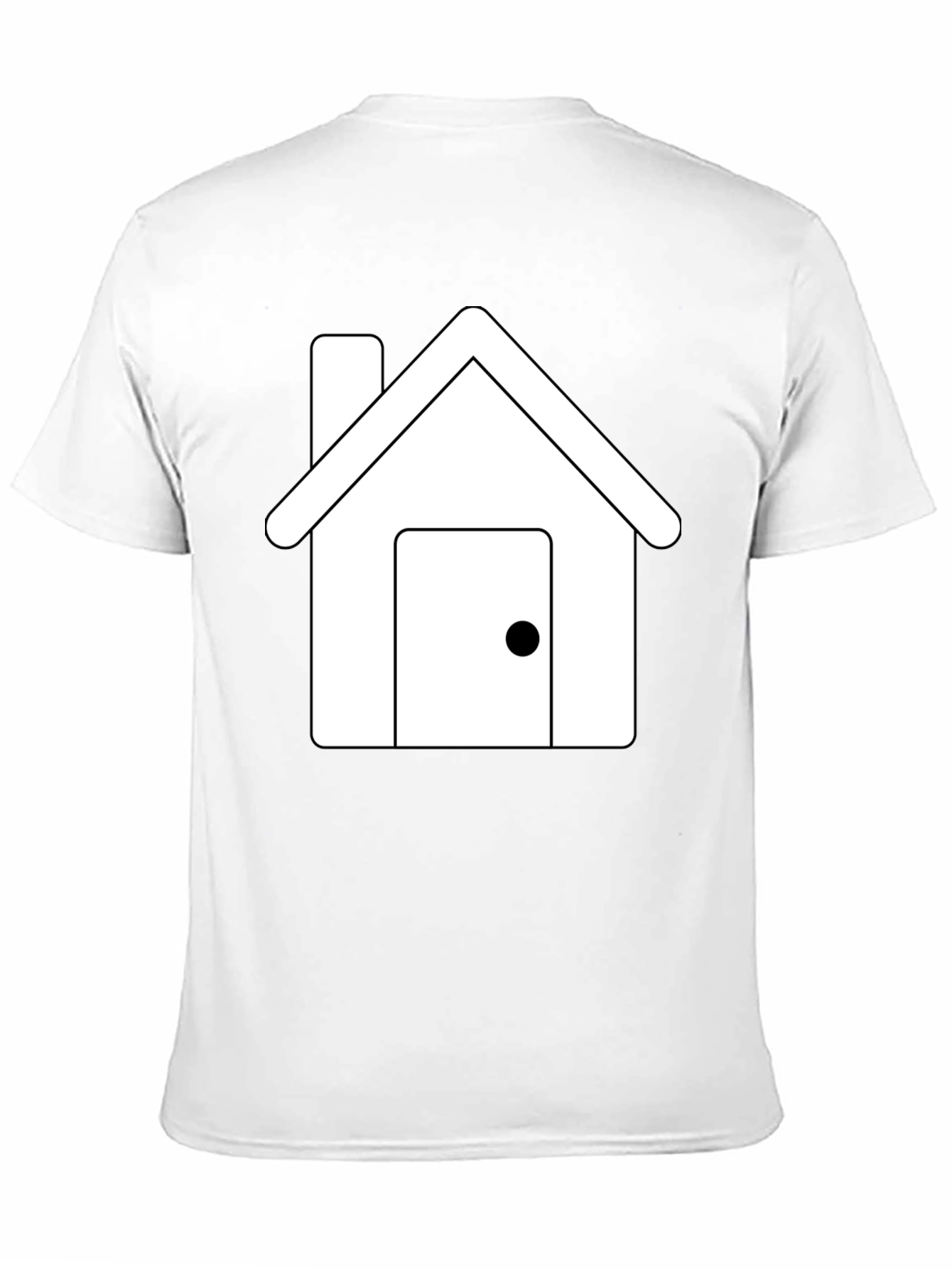 House Graphic Tee - Black Short Sleeve