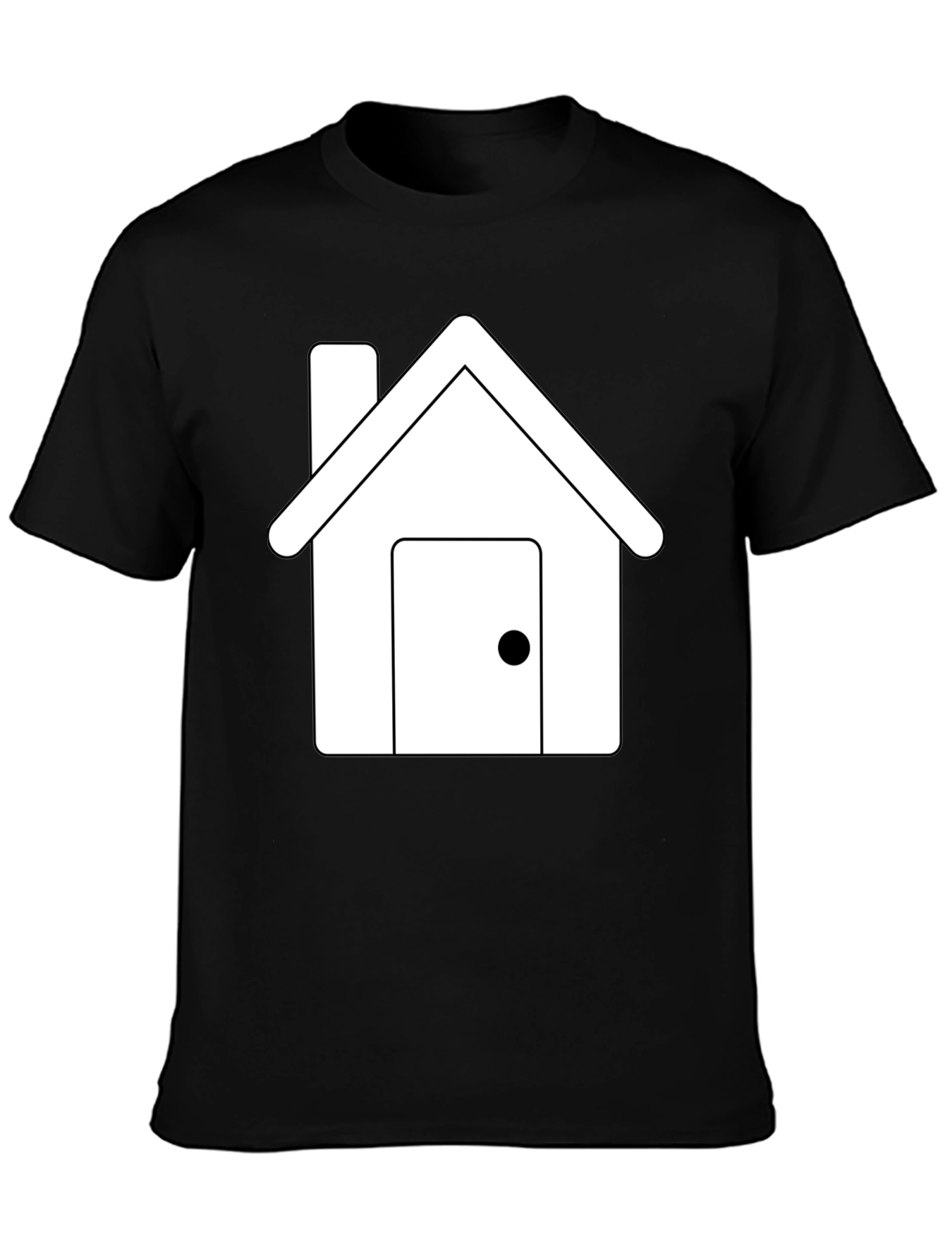 House Graphic Tee - Black Short Sleeve