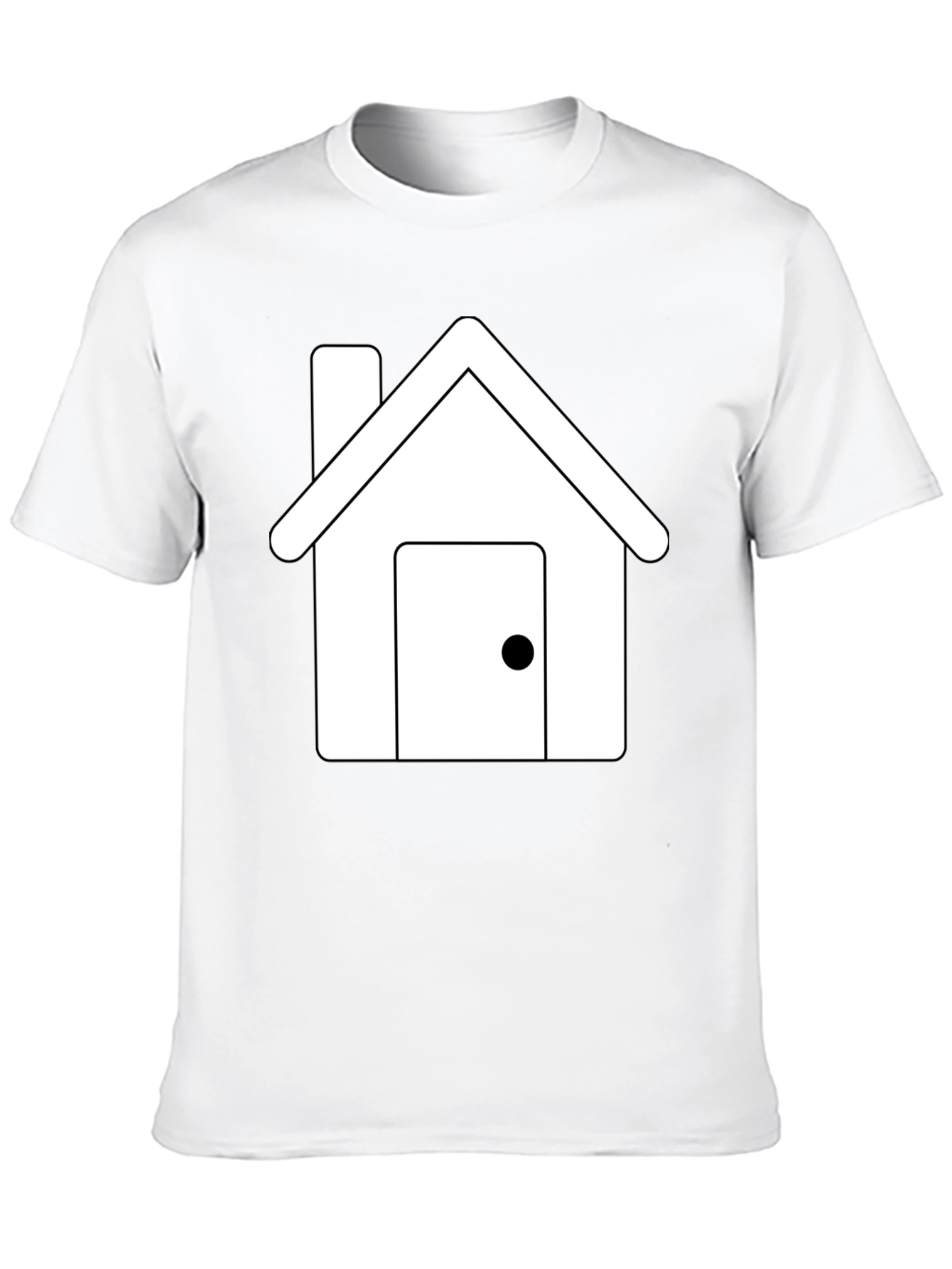 House Graphic Tee - Black Short Sleeve