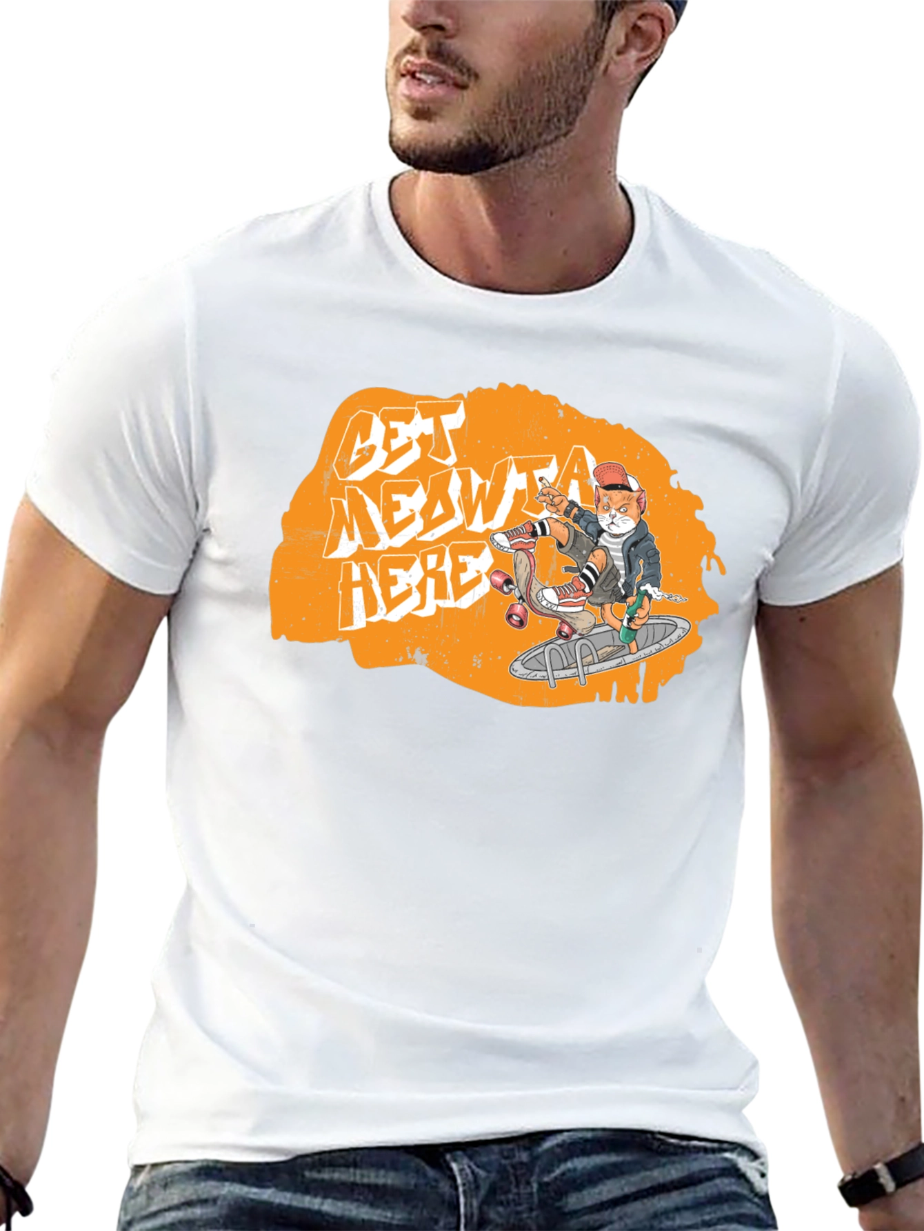 Cool Cat Skateboard T-Shirt