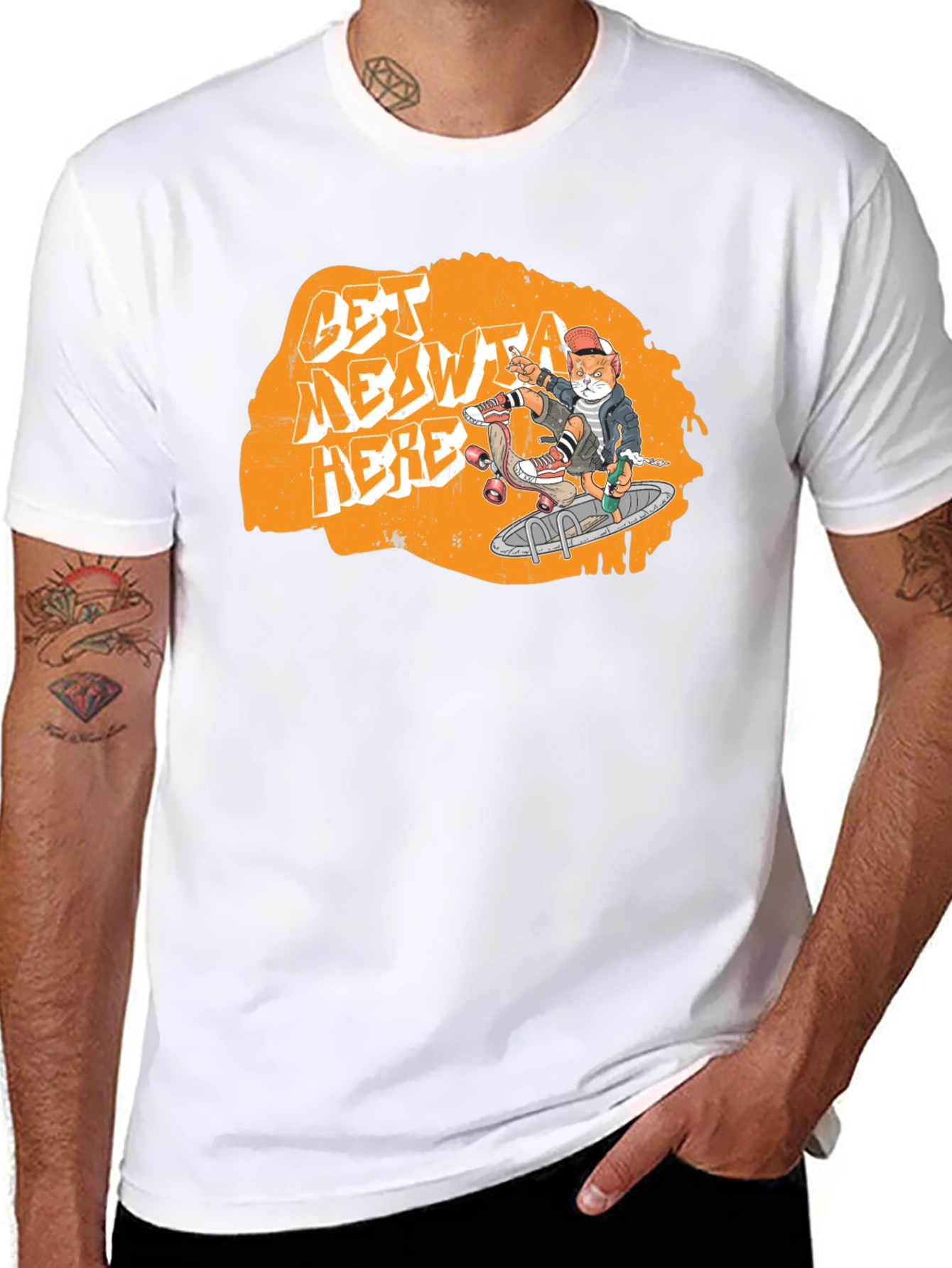 Cool Cat Skateboard T-Shirt