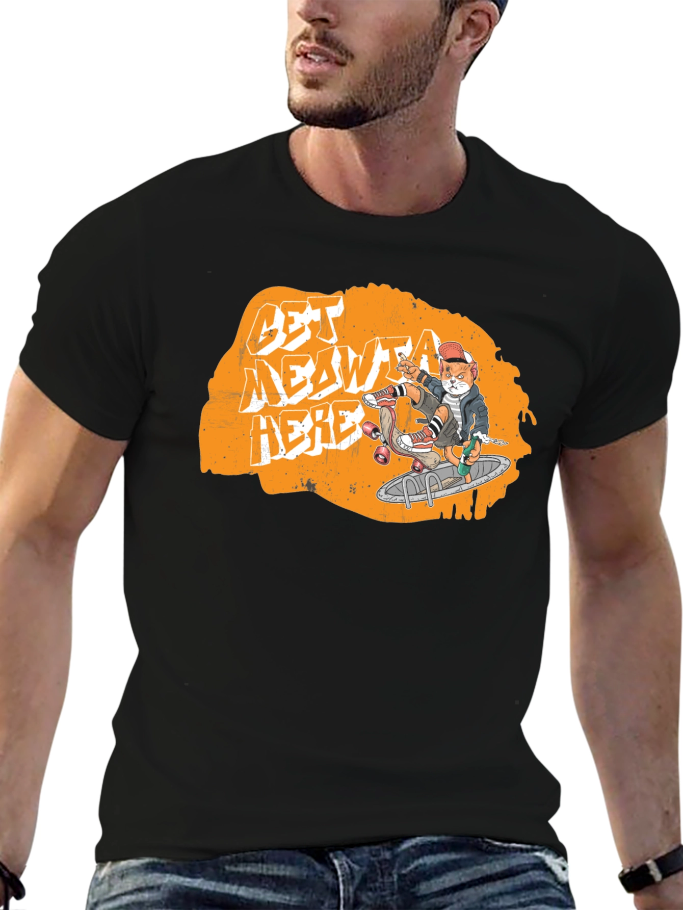 Cool Cat Skateboard T-Shirt