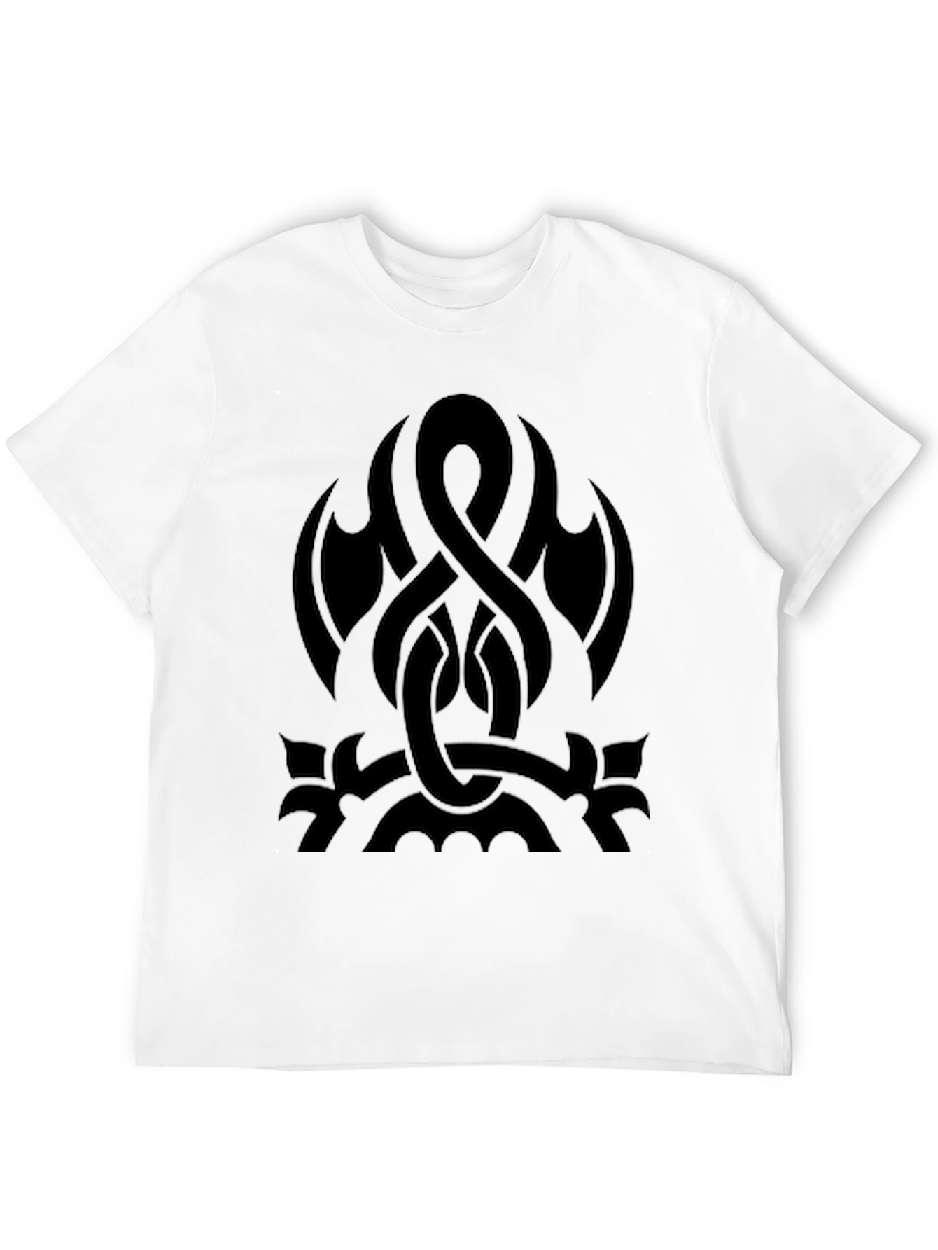 Mens Black Graphic Tee - Celtic Knot Design