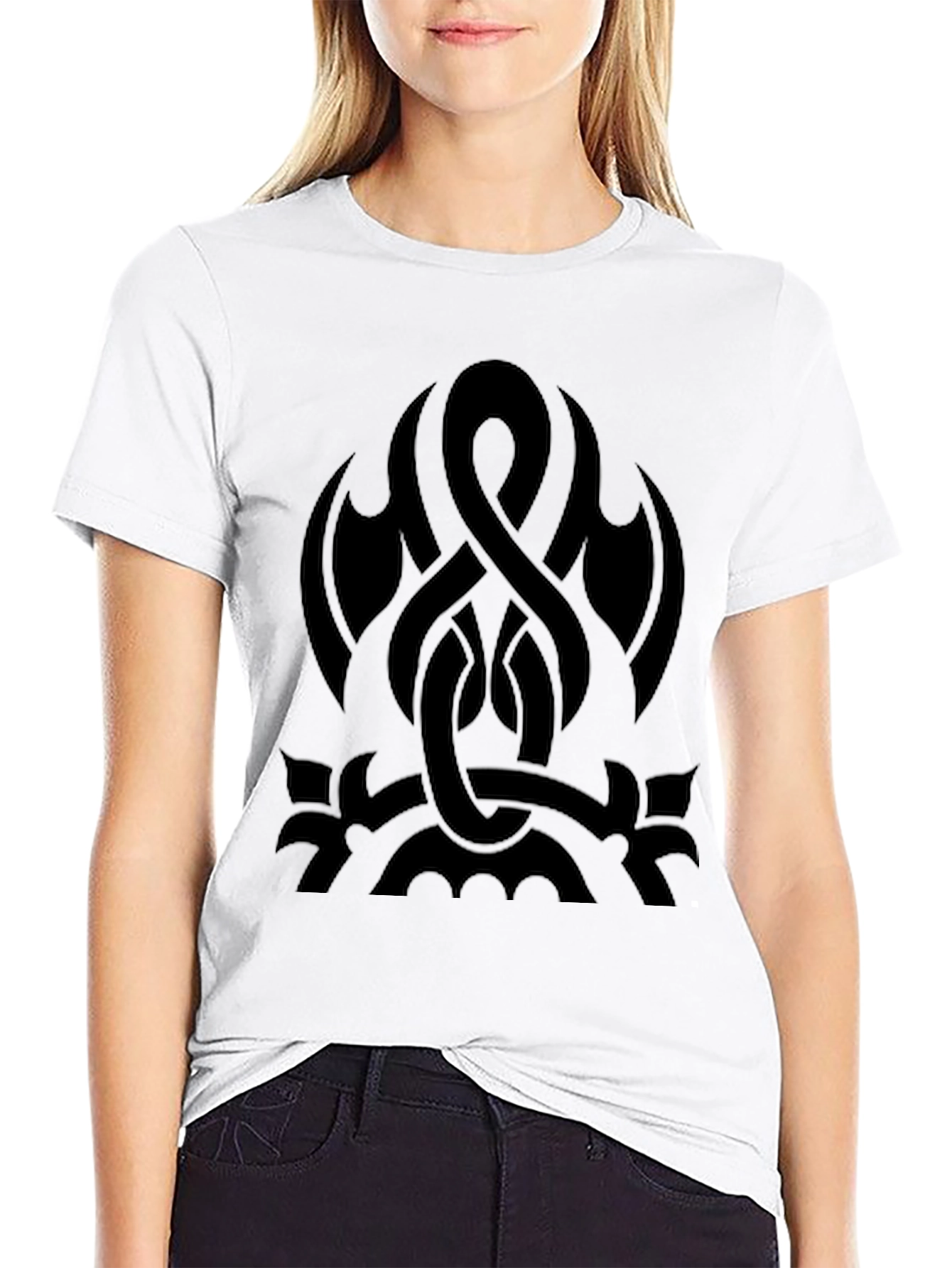 Mens Black Graphic Tee - Celtic Knot Design