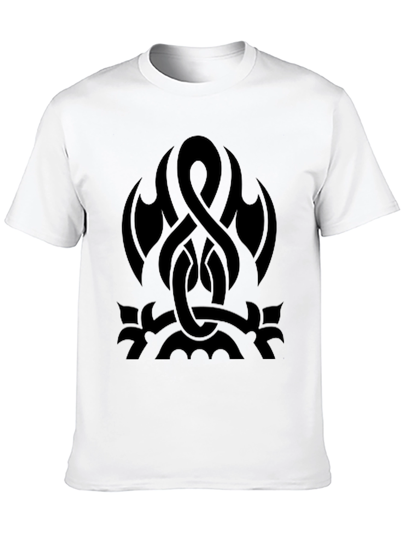 Mens Black Graphic Tee - Celtic Knot Design