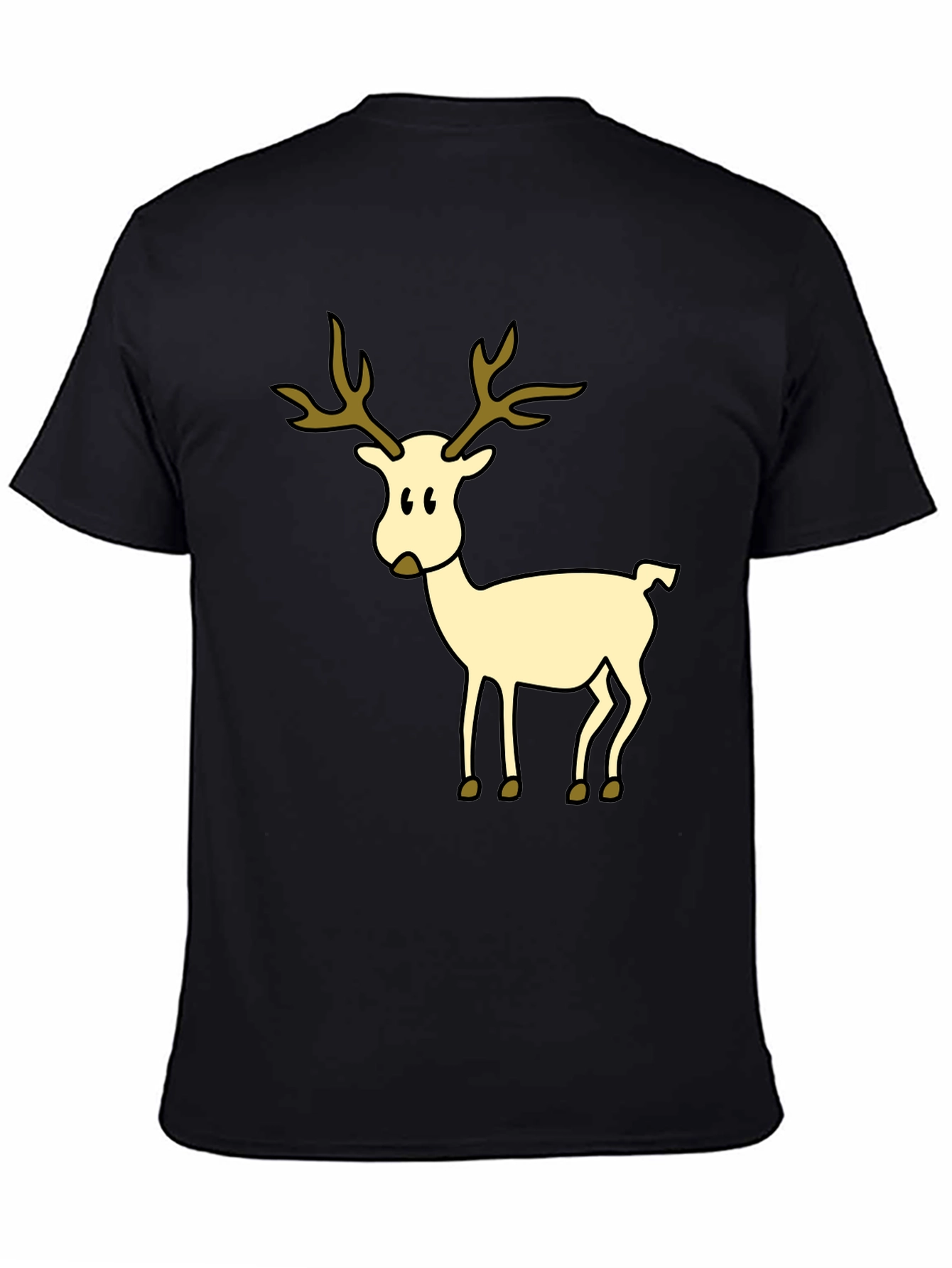 Festive Reindeer Graphic T-Shirt - Holiday Style