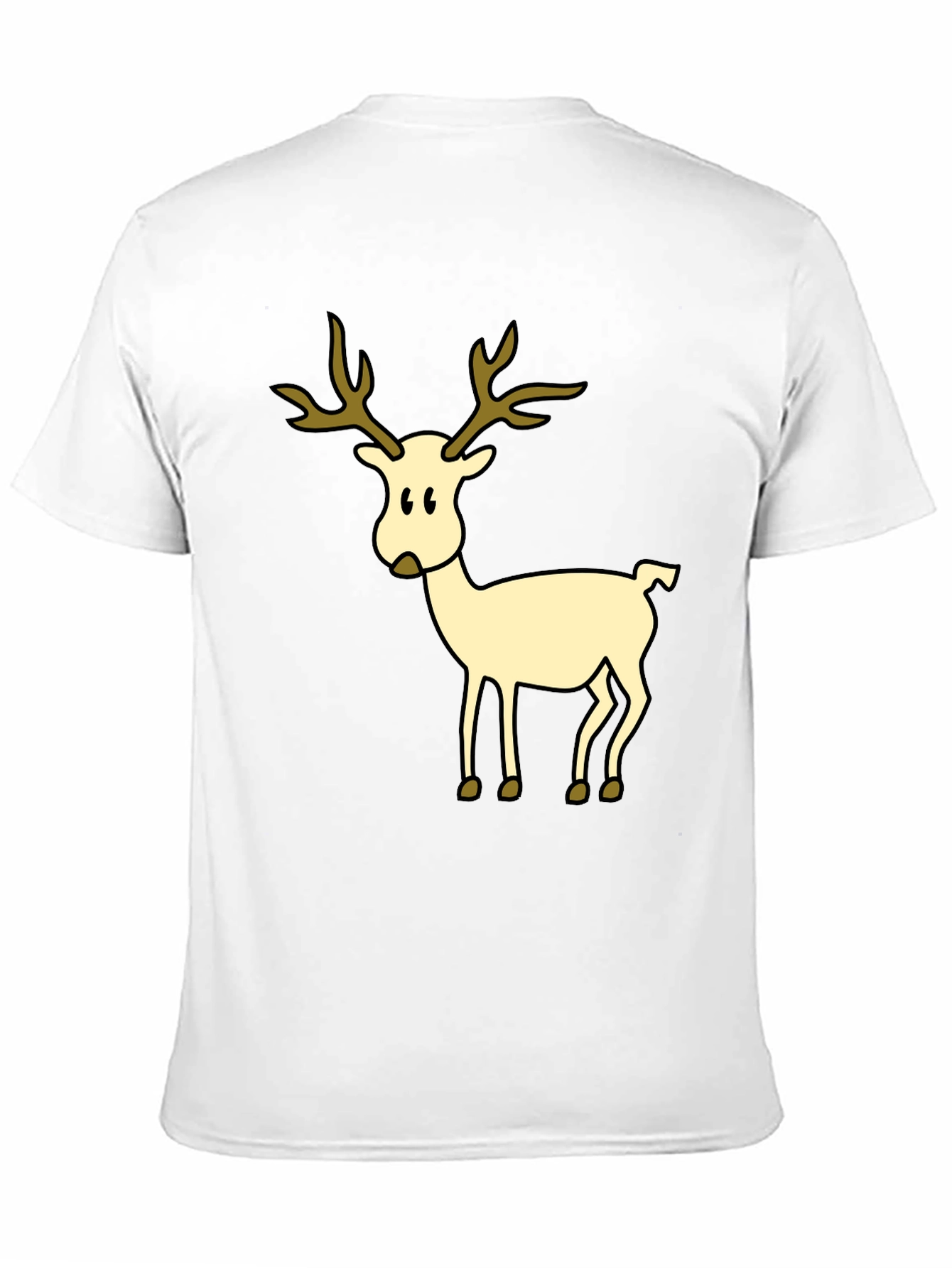Festive Reindeer Graphic T-Shirt - Holiday Style