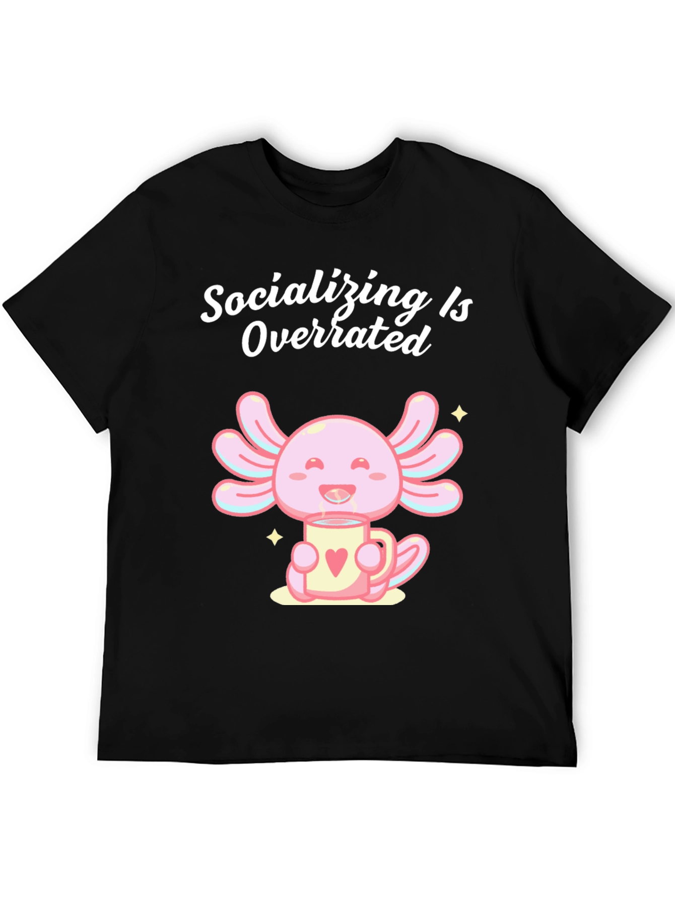 Socializing is Overrated Axolotl T-Shirt