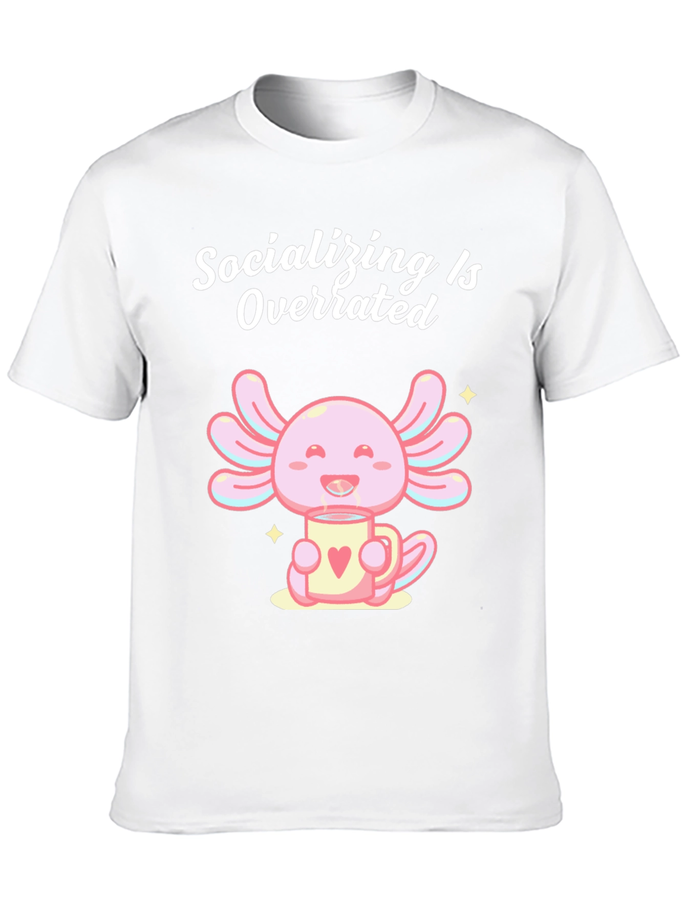 Socializing is Overrated Axolotl T-Shirt
