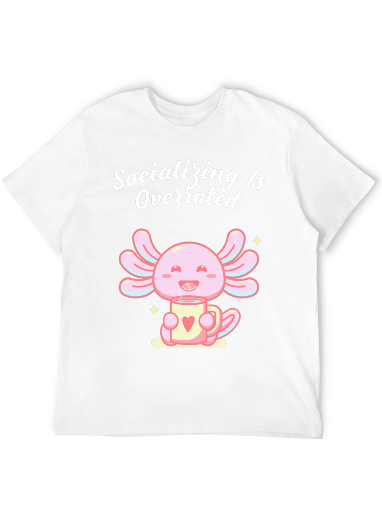 Socializing is Overrated Axolotl T-Shirt