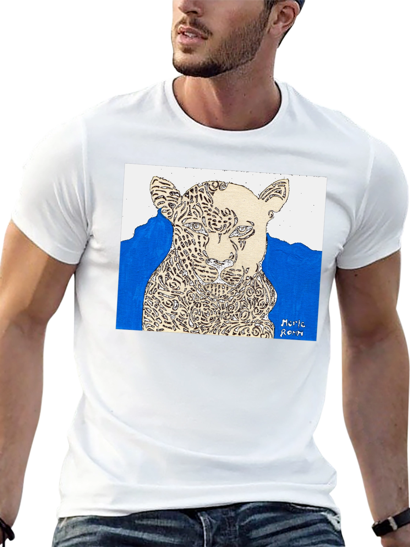 Jaguar Art Graphic Print Tee