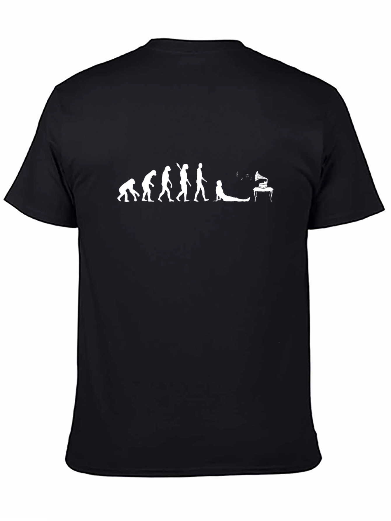 Evolution of Yoga & Music Black T-Shirt