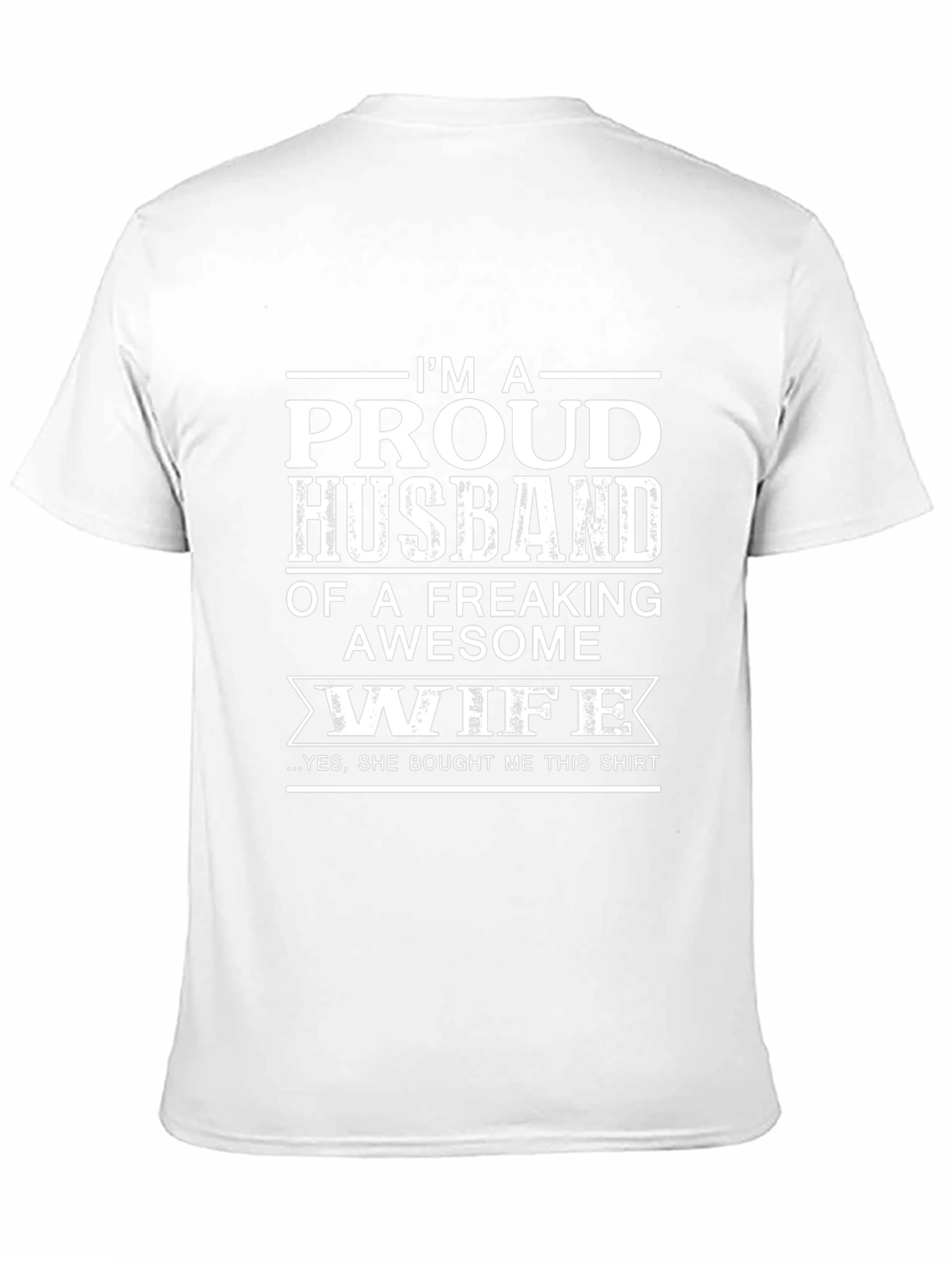 Proud Husband Awesome Wife Graphic Tee