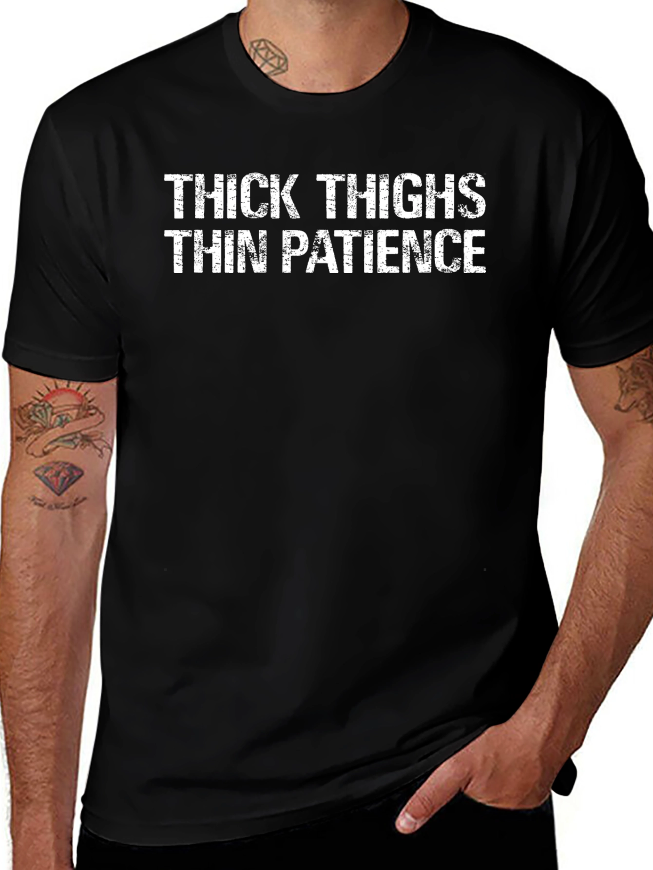 Thick Thighs Thin Patience Graphic T-Shirt