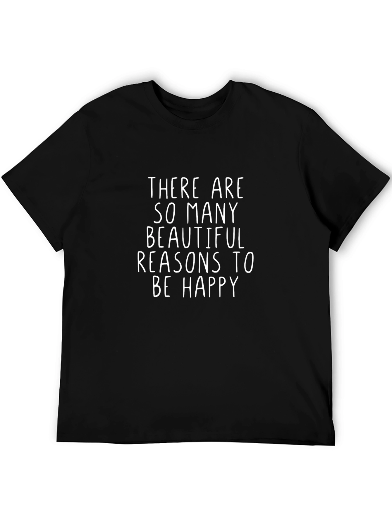 Reasons To Be Happy Graphic Tee - Black
