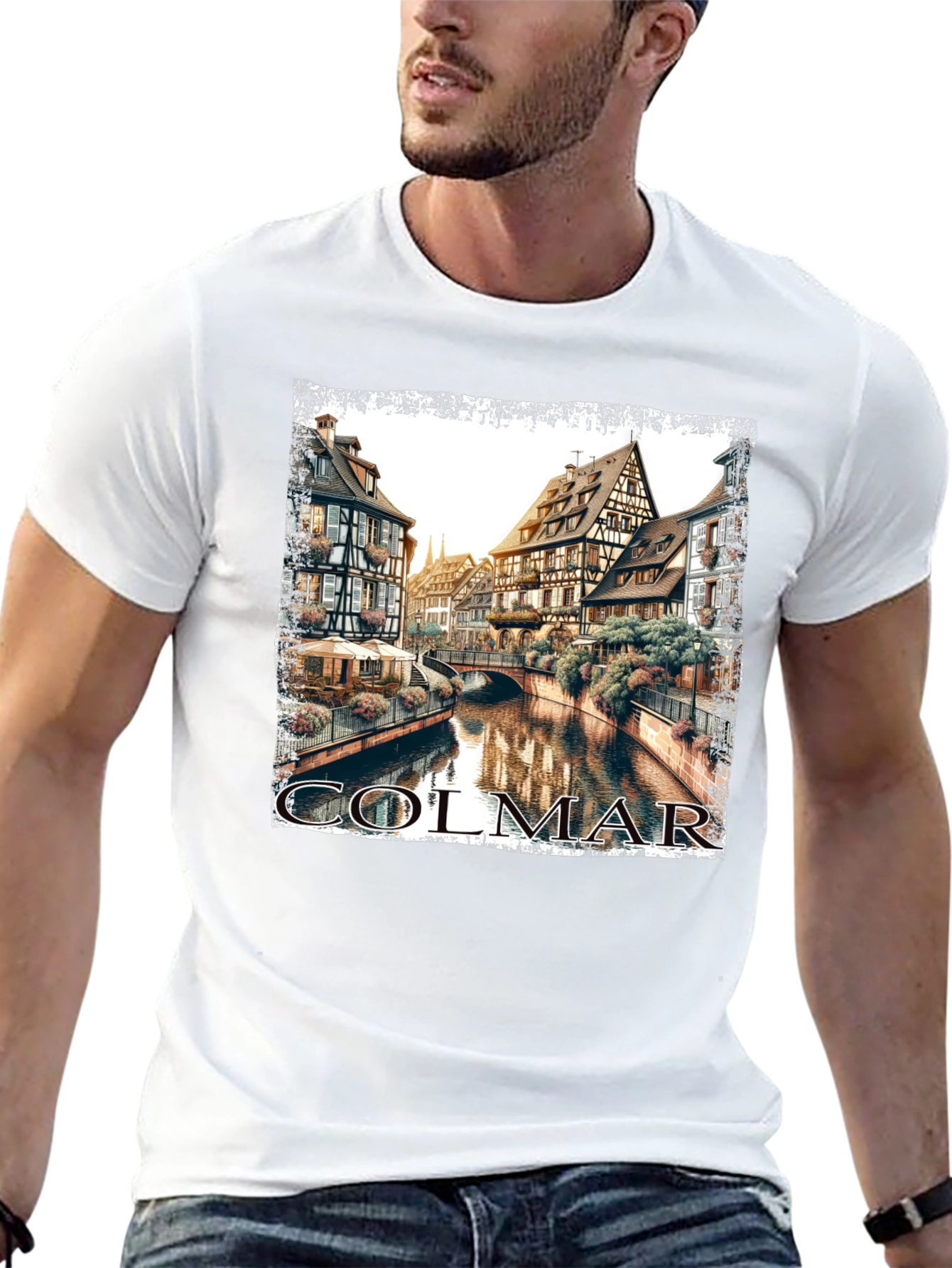 Colmar France T-Shirt Black Graphic Tee