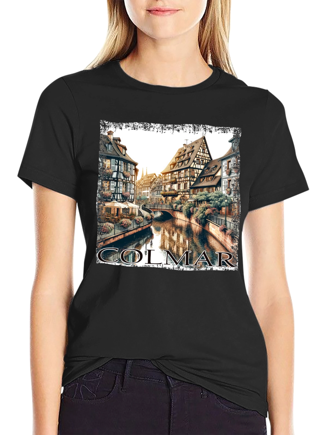 Colmar France T-Shirt Black Graphic Tee