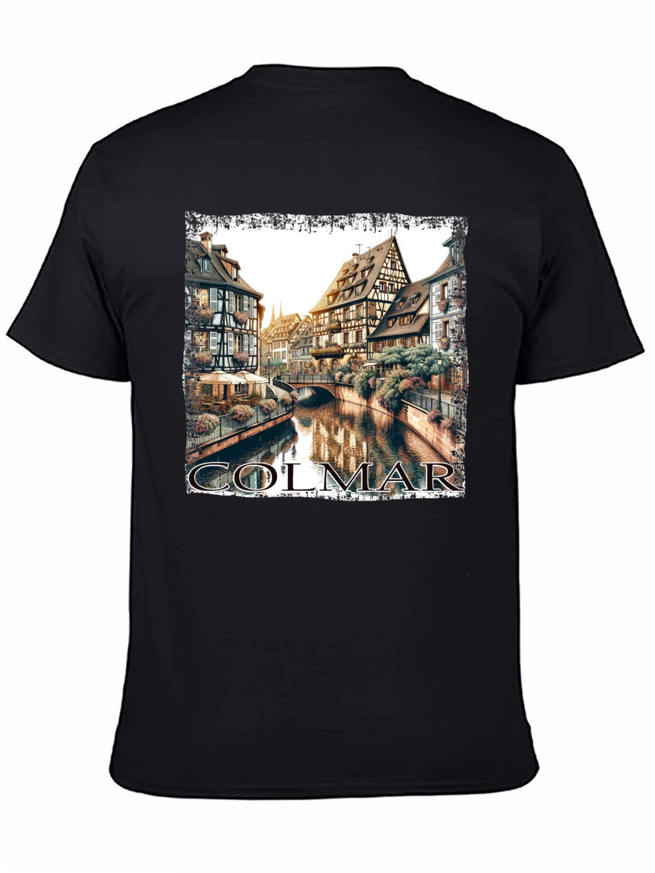 Colmar France T-Shirt Black Graphic Tee