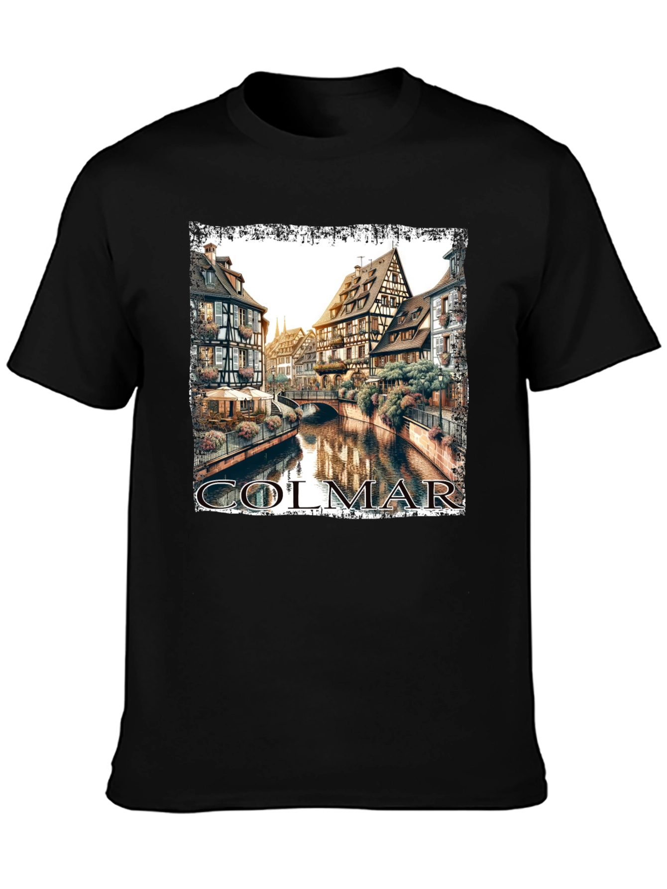 Colmar France T-Shirt Black Graphic Tee