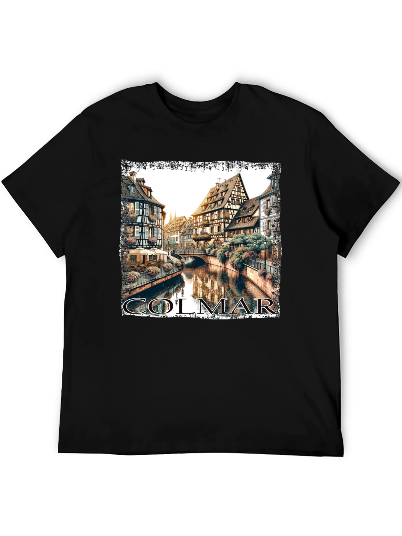 Colmar France T-Shirt Black Graphic Tee