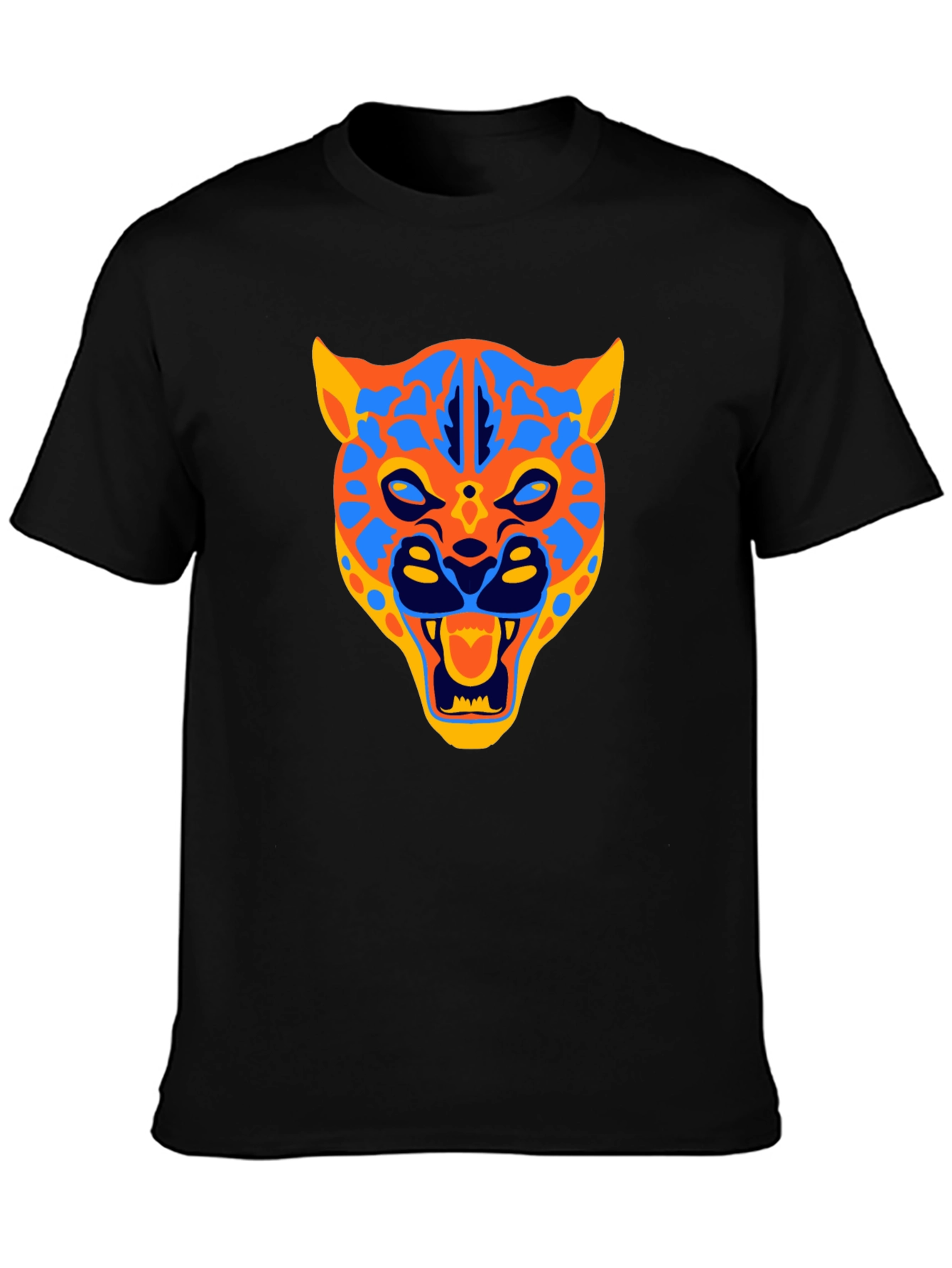 Jaguar Graphic Print Black T-Shirt