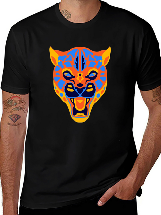 Jaguar Graphic Print Black T-Shirt