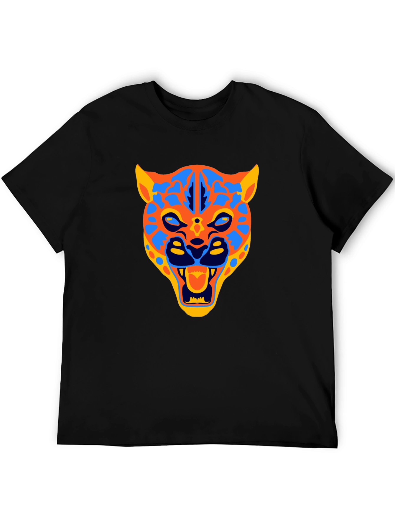 Jaguar Graphic Print Black T-Shirt