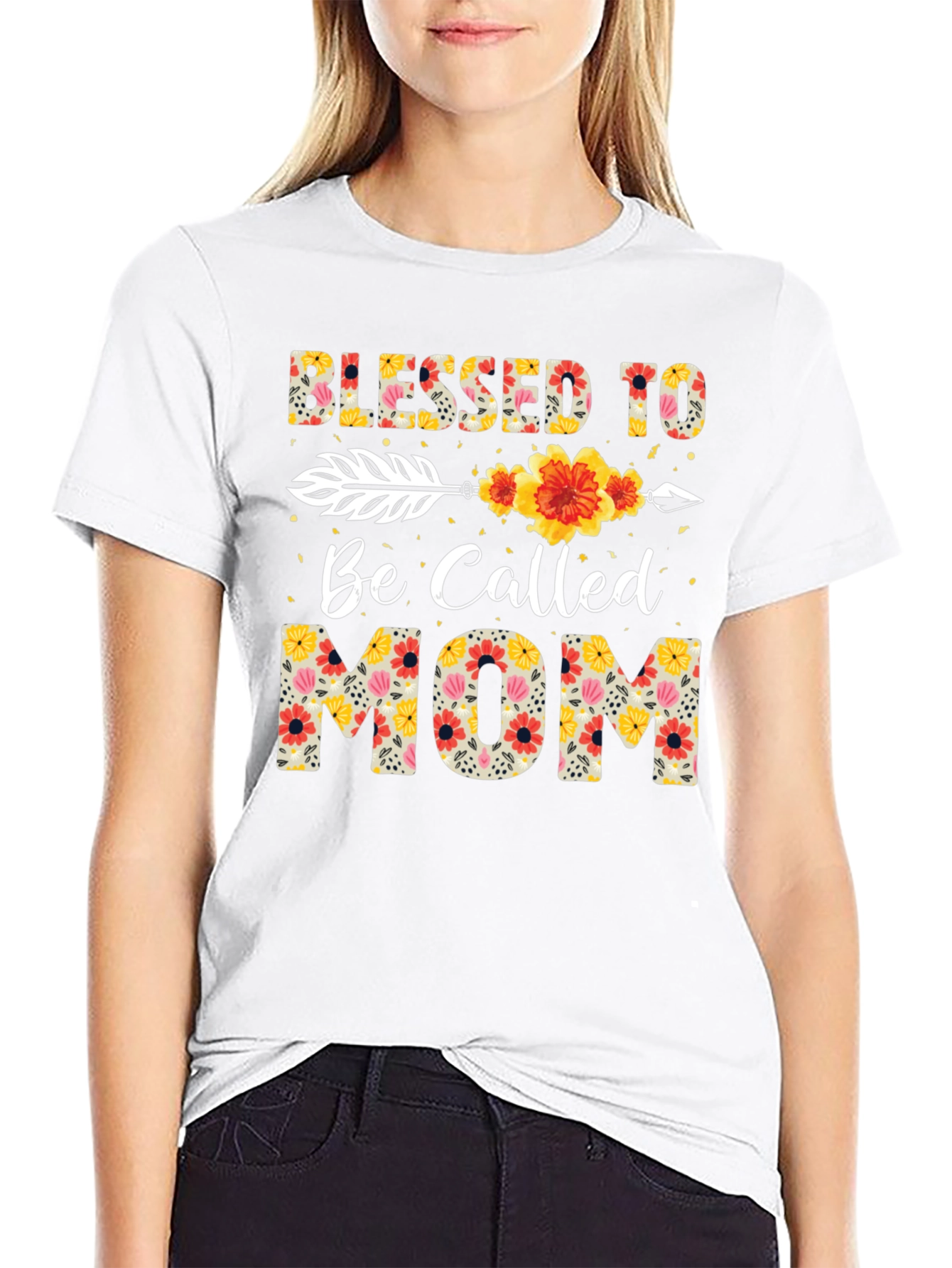 Blessed To Be Called Mom Floral T-Shirt