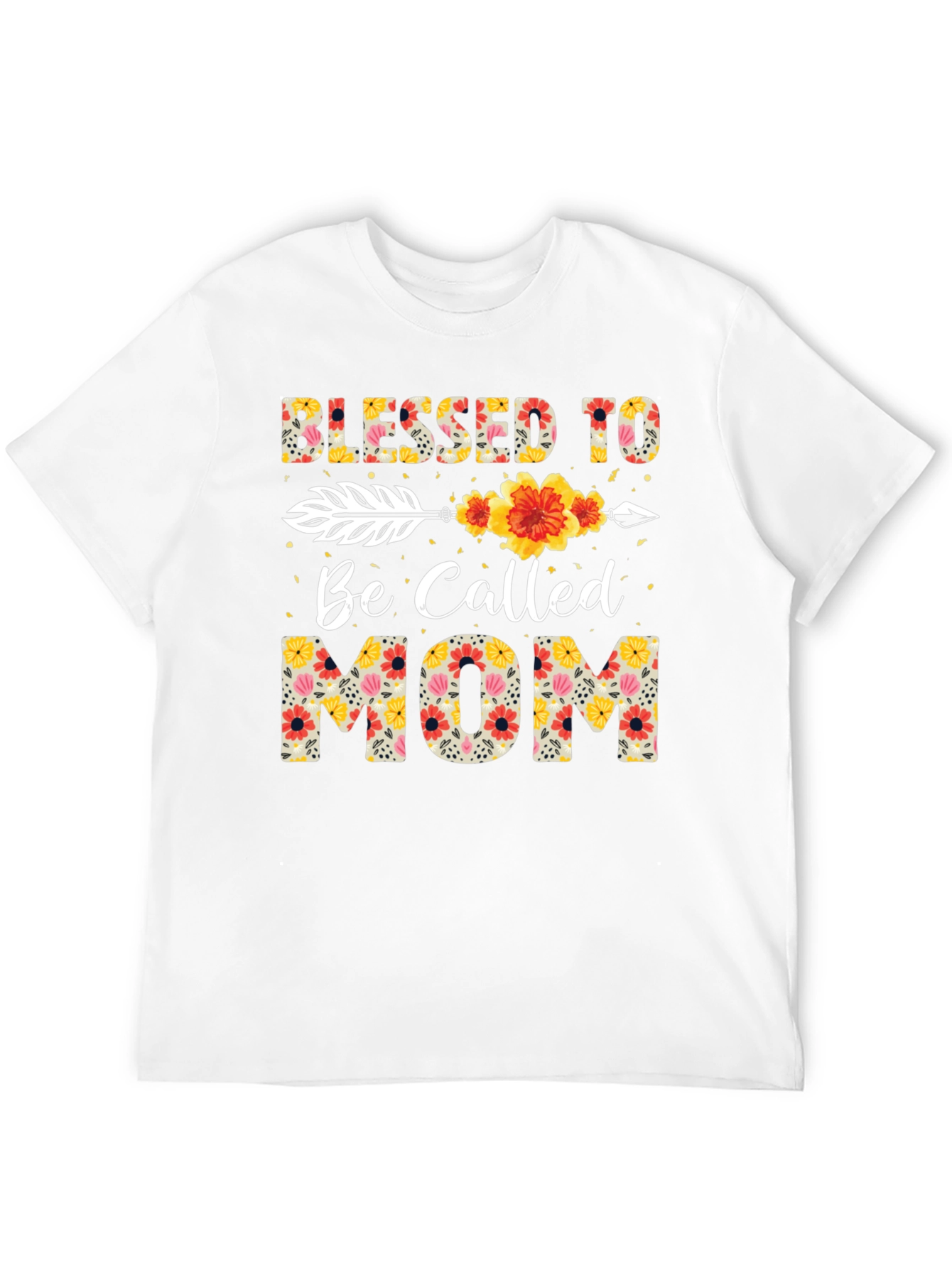 Blessed To Be Called Mom Floral T-Shirt