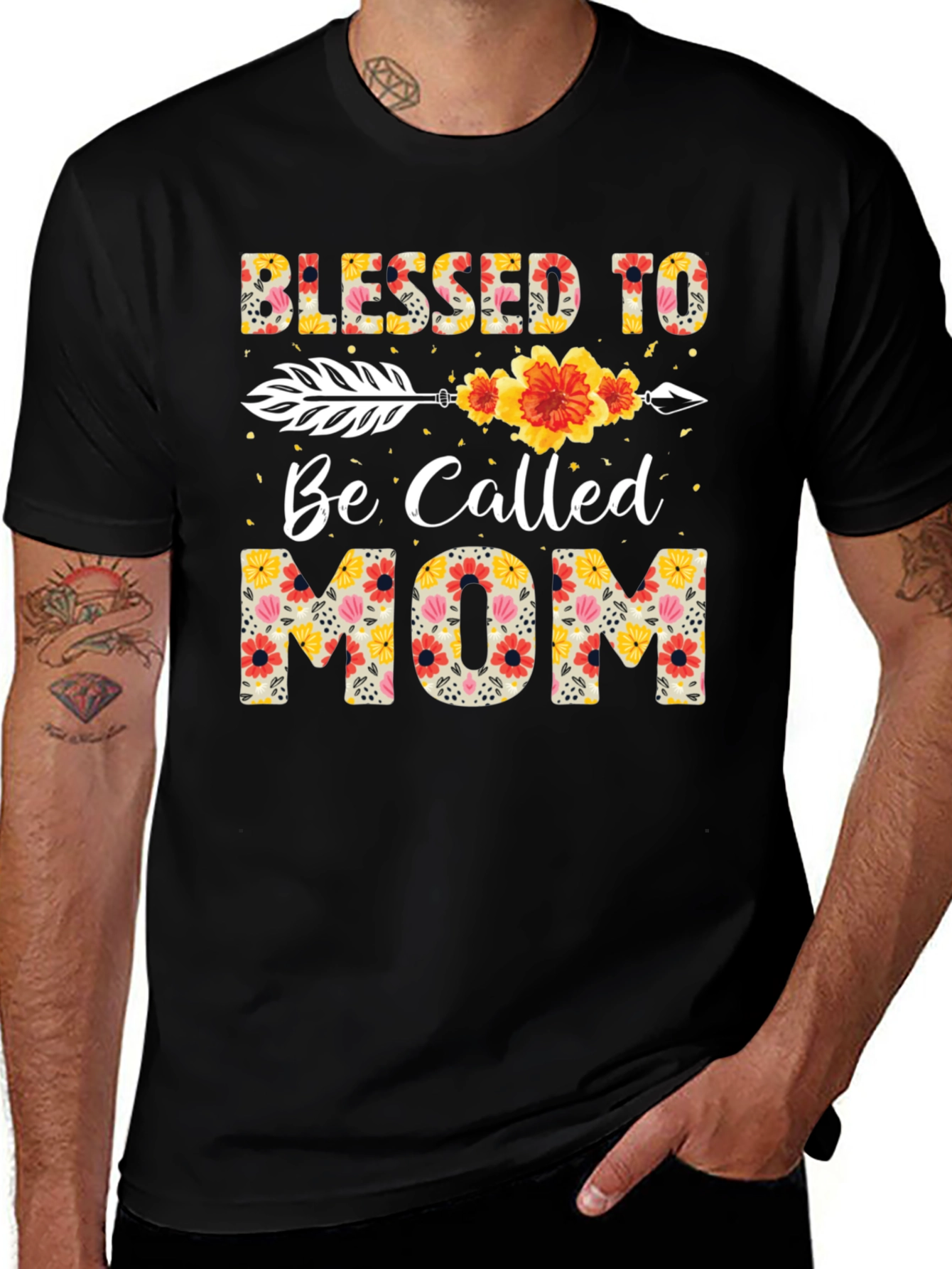 Blessed To Be Called Mom Floral T-Shirt