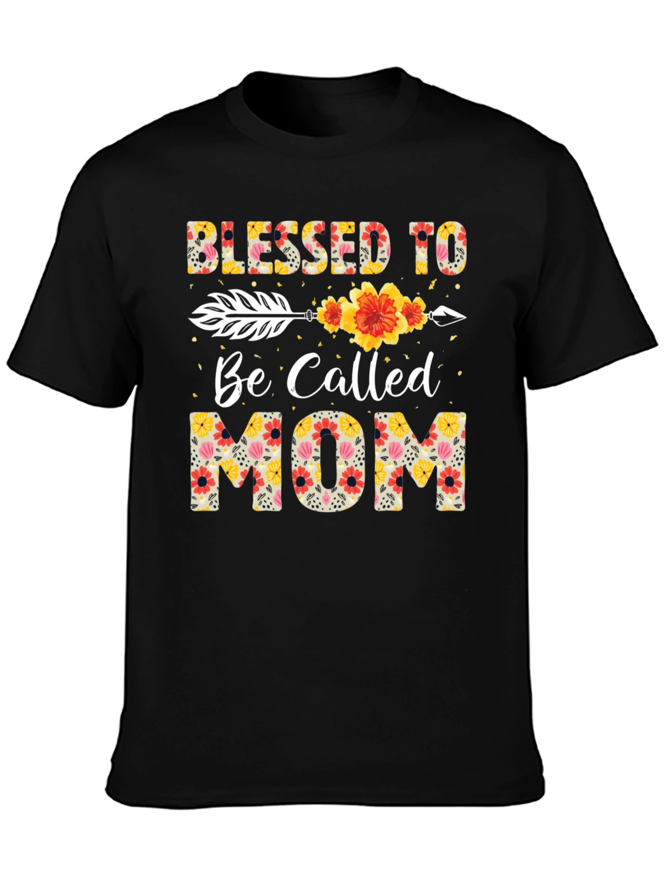 Blessed To Be Called Mom Floral T-Shirt
